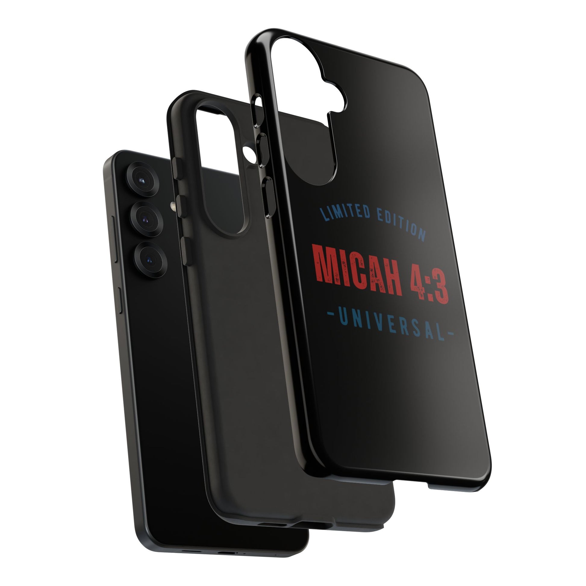 ⭐ Limited Edition Tough Phone Case, Inspirational Phone Cover, Micah 4:3 Design, Christian Gifts, Unique Cell Phone Accessory