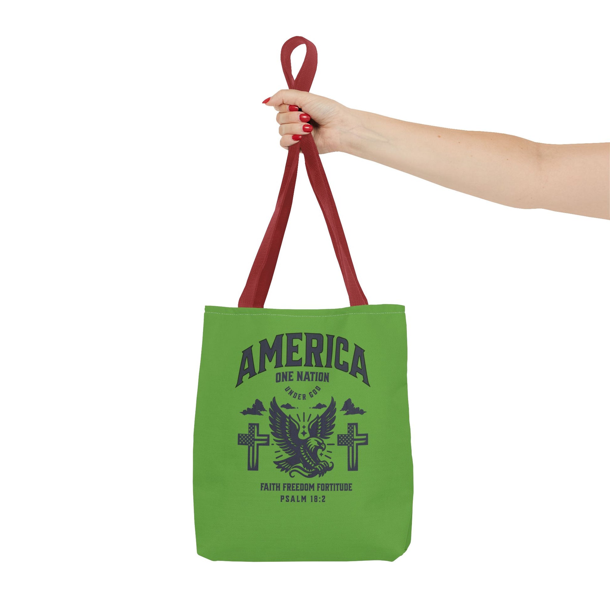 ⭐ America Faith Tote Bag – Bold Patriotic & Faith Statement