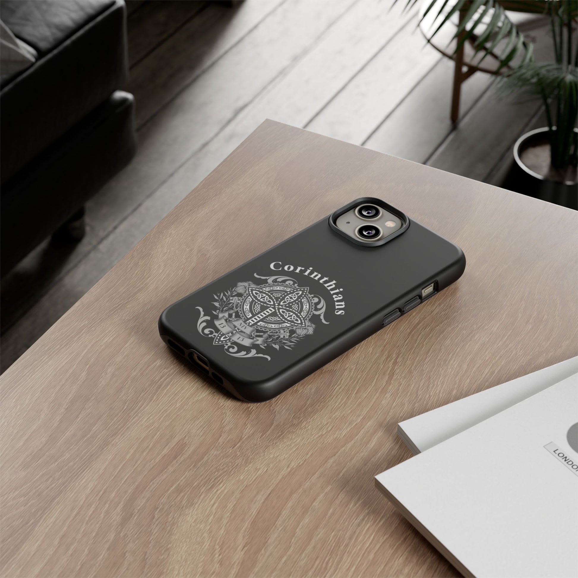 Corinthians Tough Case: Durable Phone Protection, Christian Gift, Unique Design, Trendy Accessory, Faith-Based Style