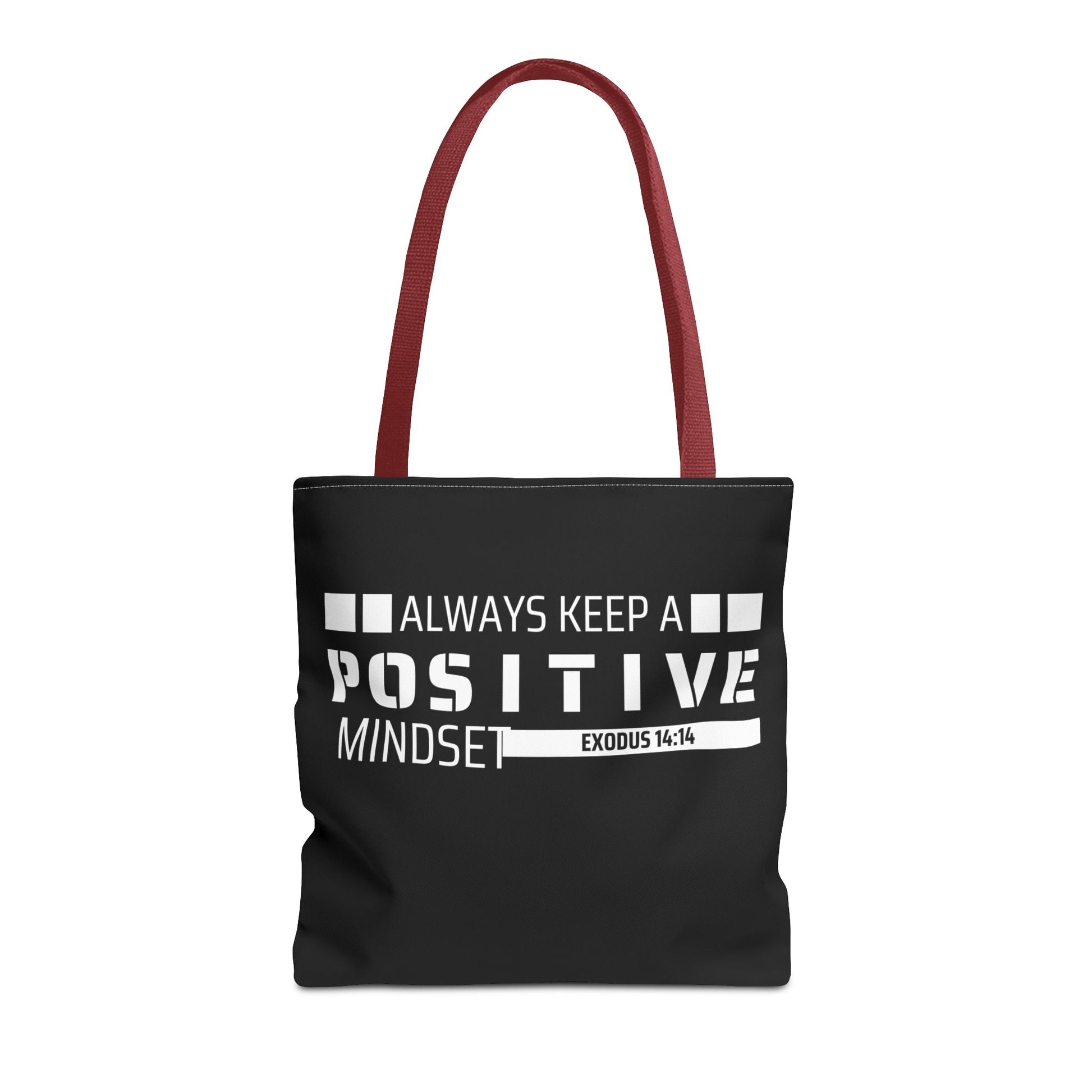Always Keep A Positive Mindset Tote Bag, Inspirational Bag, Eco-Friendly Carryall, Motivational Gift, Affirmation Tote, Daily Reminder