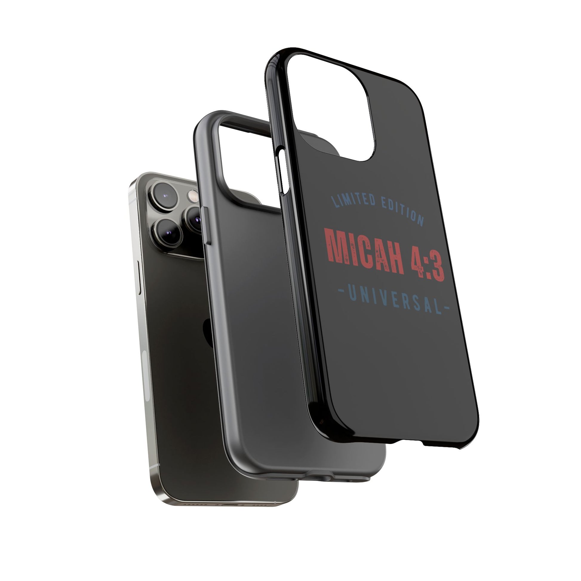 ⭐ Limited Edition Tough Phone Case, Inspirational Phone Cover, Micah 4:3 Design, Christian Gifts, Unique Cell Phone Accessory