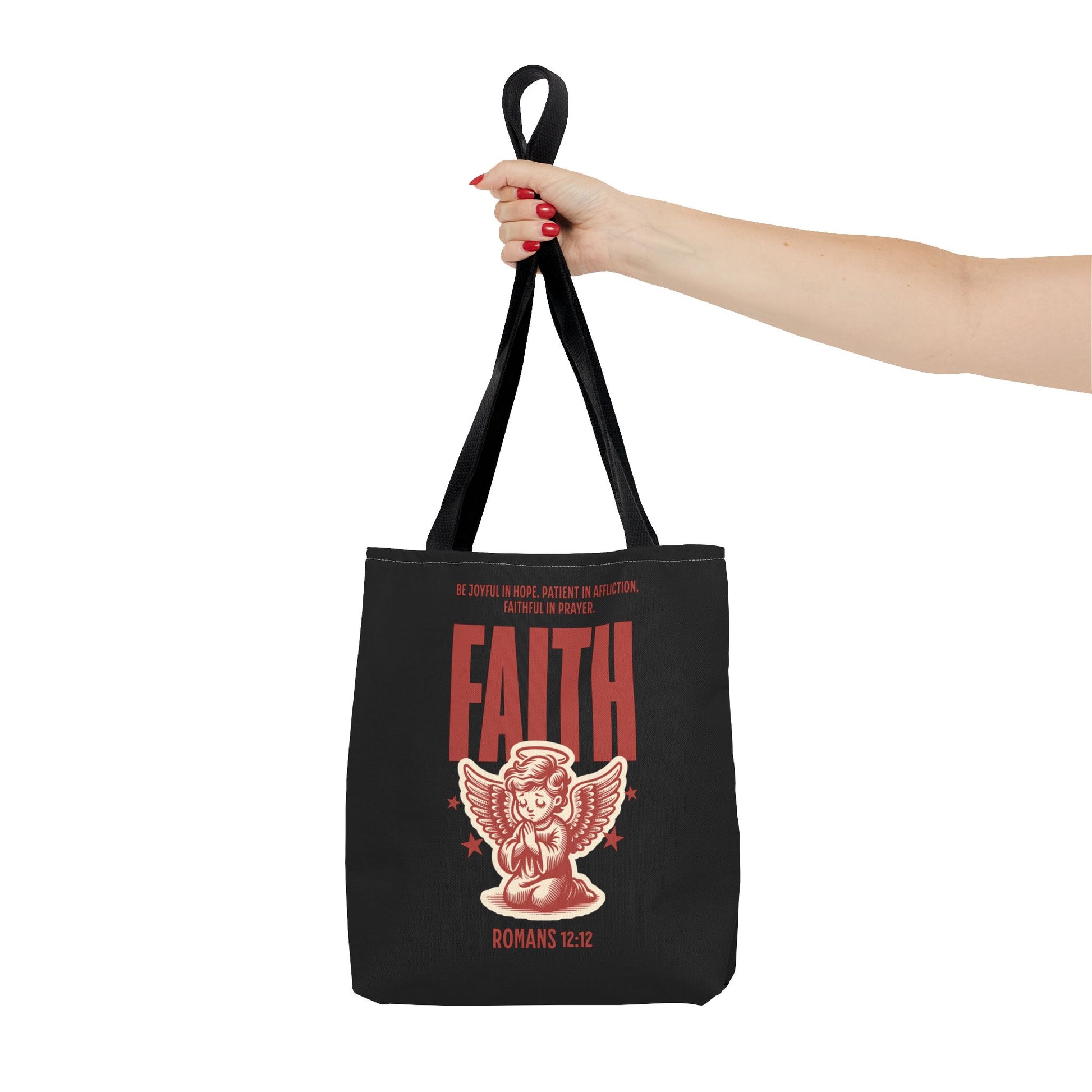 Faith-Inspired Tote Bag, Religious Shopping Bag, Gift for Believers, Motivational Daily Bag, Christian Faith Tote