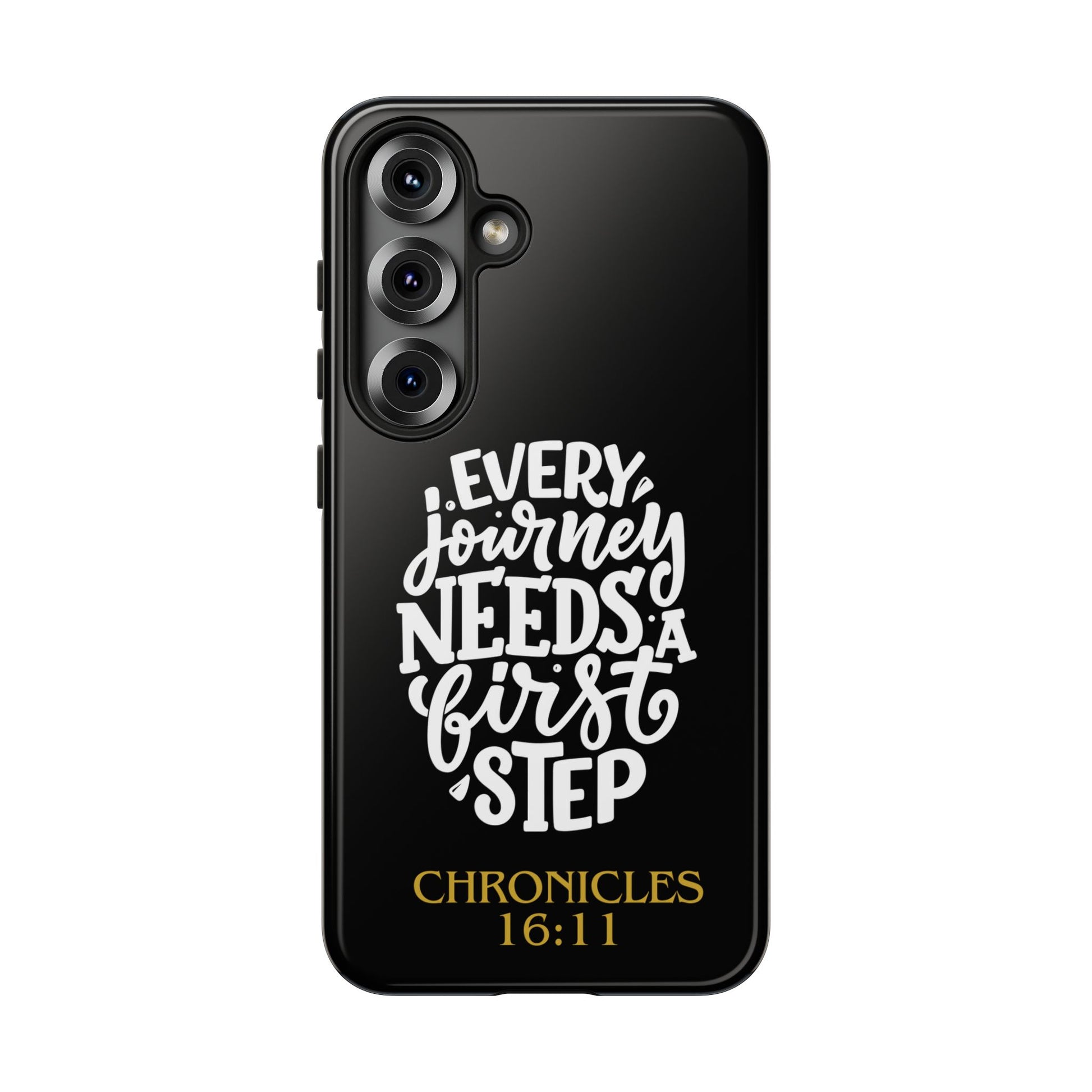 ⭐ Every Journey Needs a First Step 1 Chronicles 16:11 Phone Case