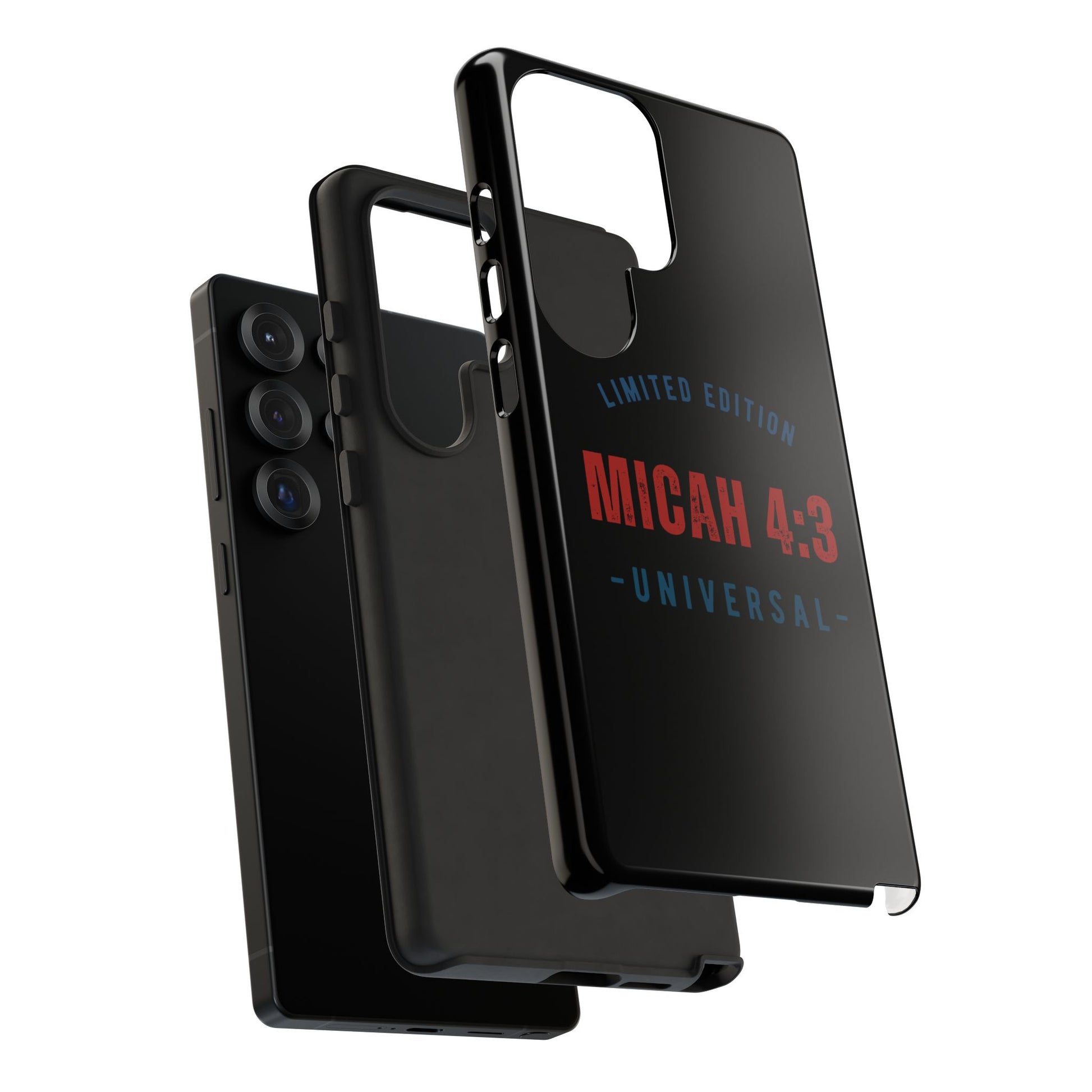 ⭐ Limited Edition Tough Phone Case, Inspirational Phone Cover, Micah 4:3 Design, Christian Gifts, Unique Cell Phone Accessory