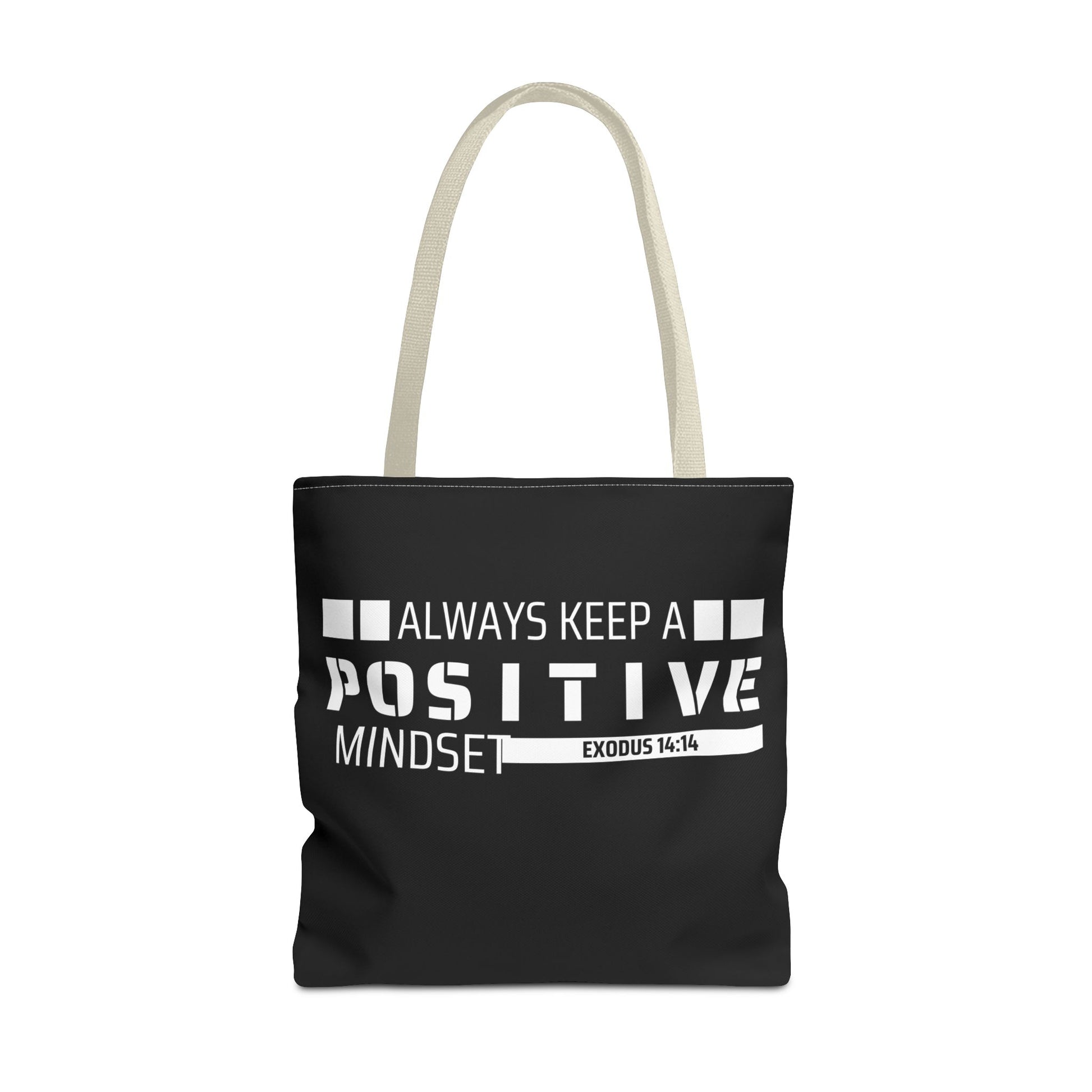 Always Keep A Positive Mindset Tote Bag, Inspirational Bag, Eco-Friendly Carryall, Motivational Gift, Affirmation Tote, Daily Reminder