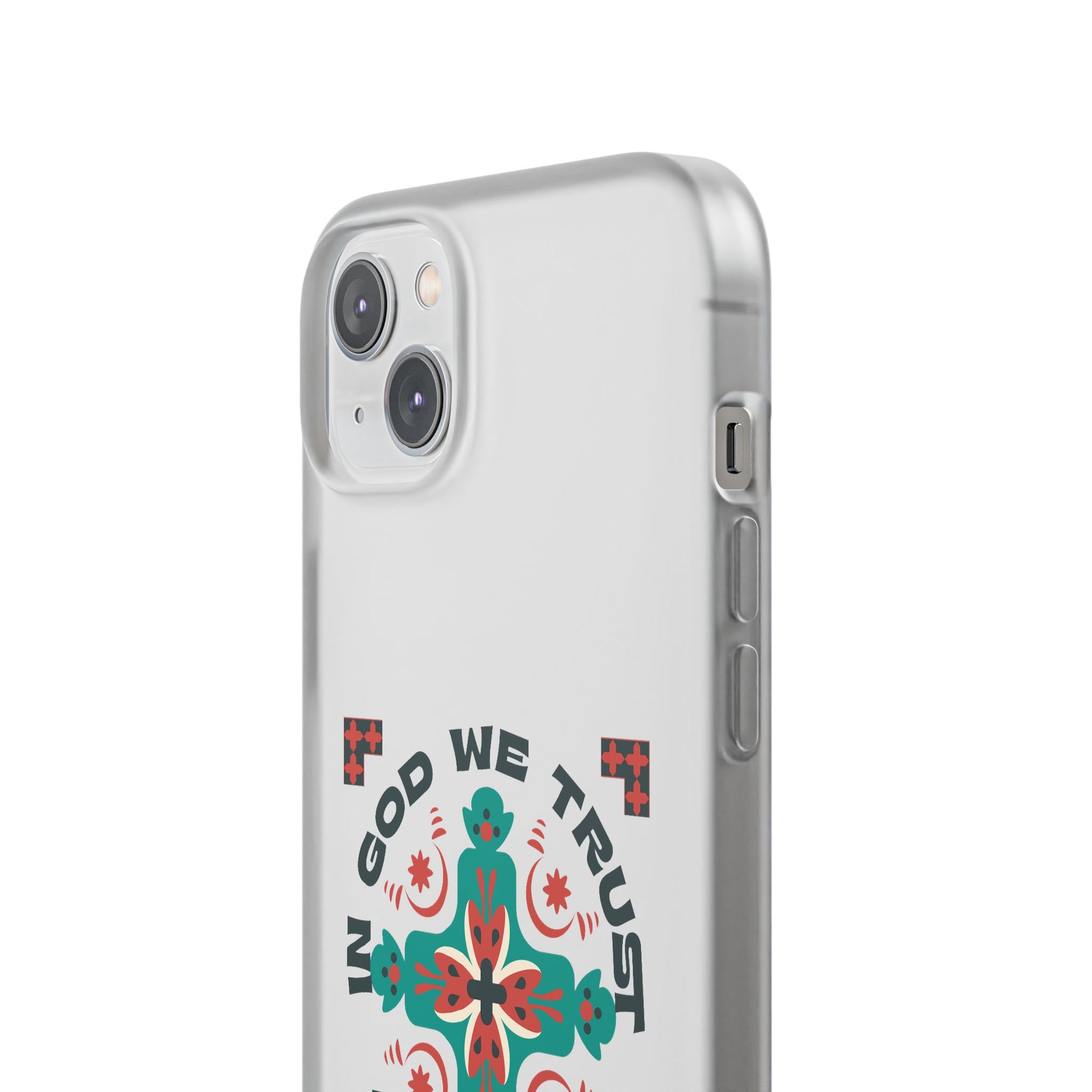 ⭐ In God We Trust Phone Case – Scripture Cross Design