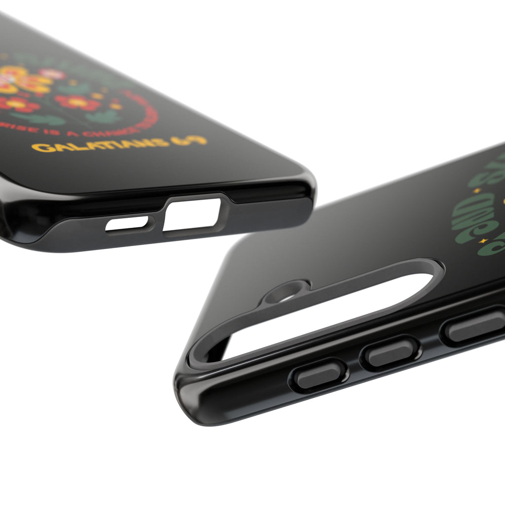Floral "Rise and Shine" Galatians 6:9 Phone Case – Motivational Christian Gift