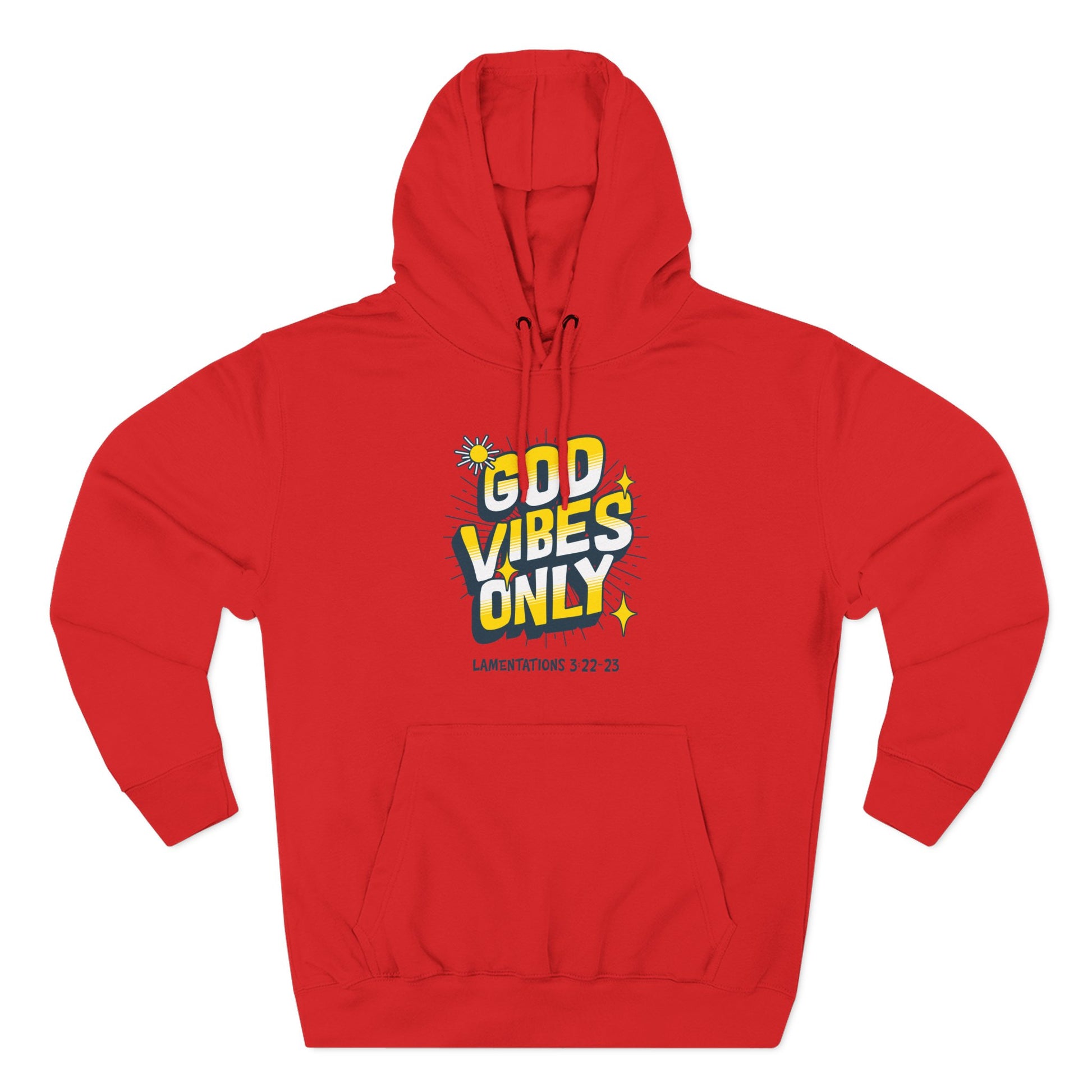 God Vibes Only Hoodie, Soft Fleece Sweatshirt, Inspirational Apparel, Unisex Hoodie Gift, Cozy Casual Wear