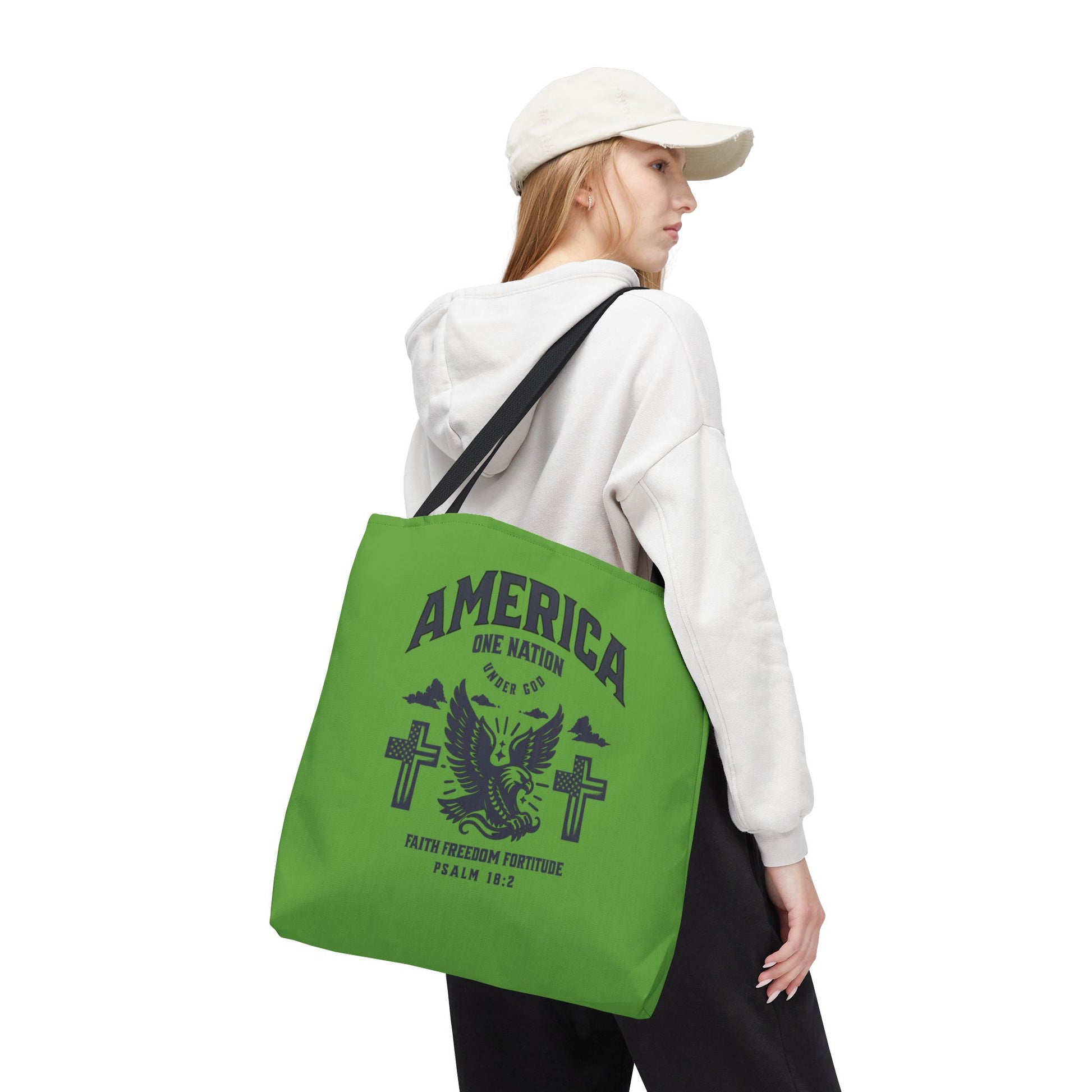 ⭐ America Faith Tote Bag – Bold Patriotic & Faith Statement