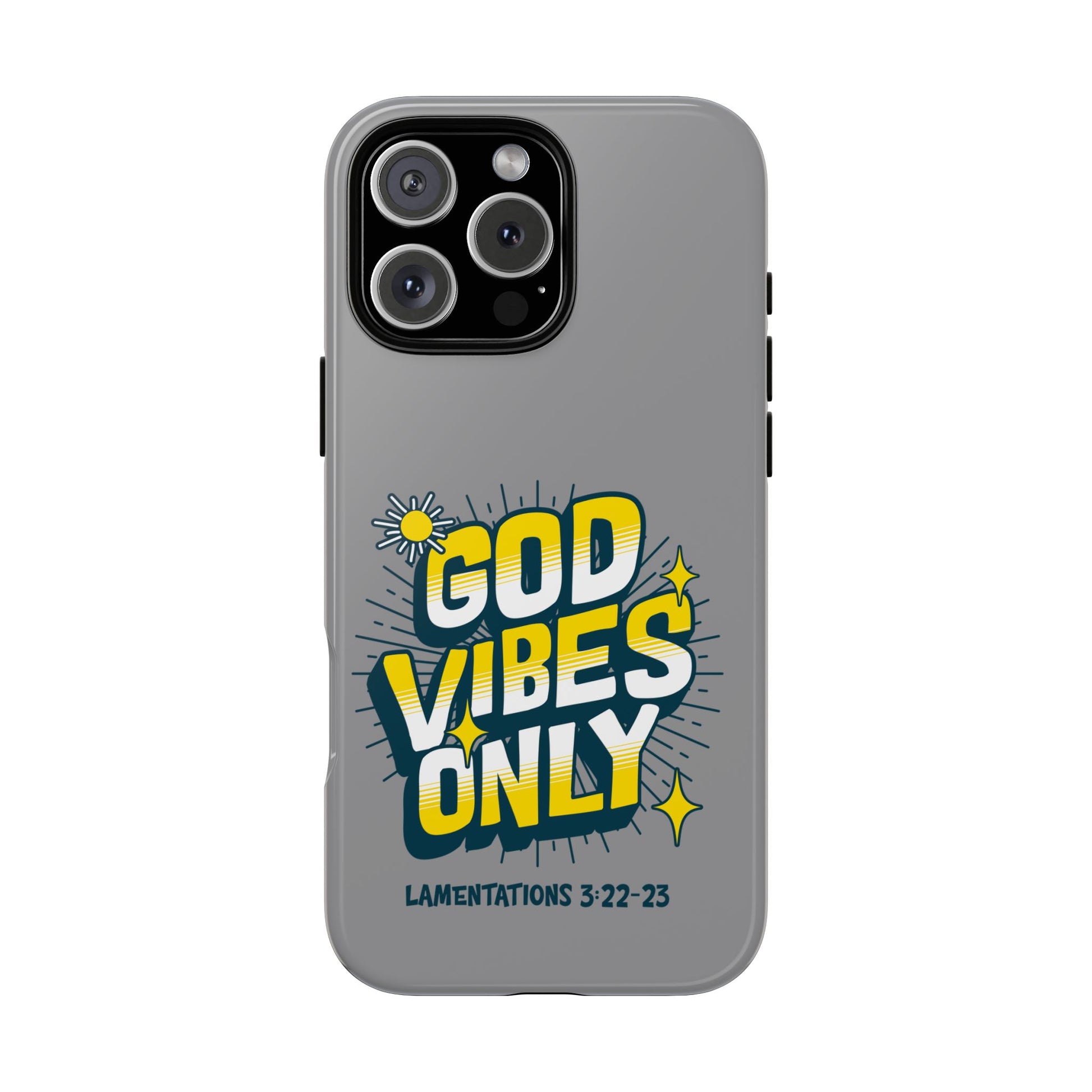 God Vibes Only Phone Case - Inspirational Tough Case, Positive Message Cover, Gift for Faith, Spirituality, Encouragement