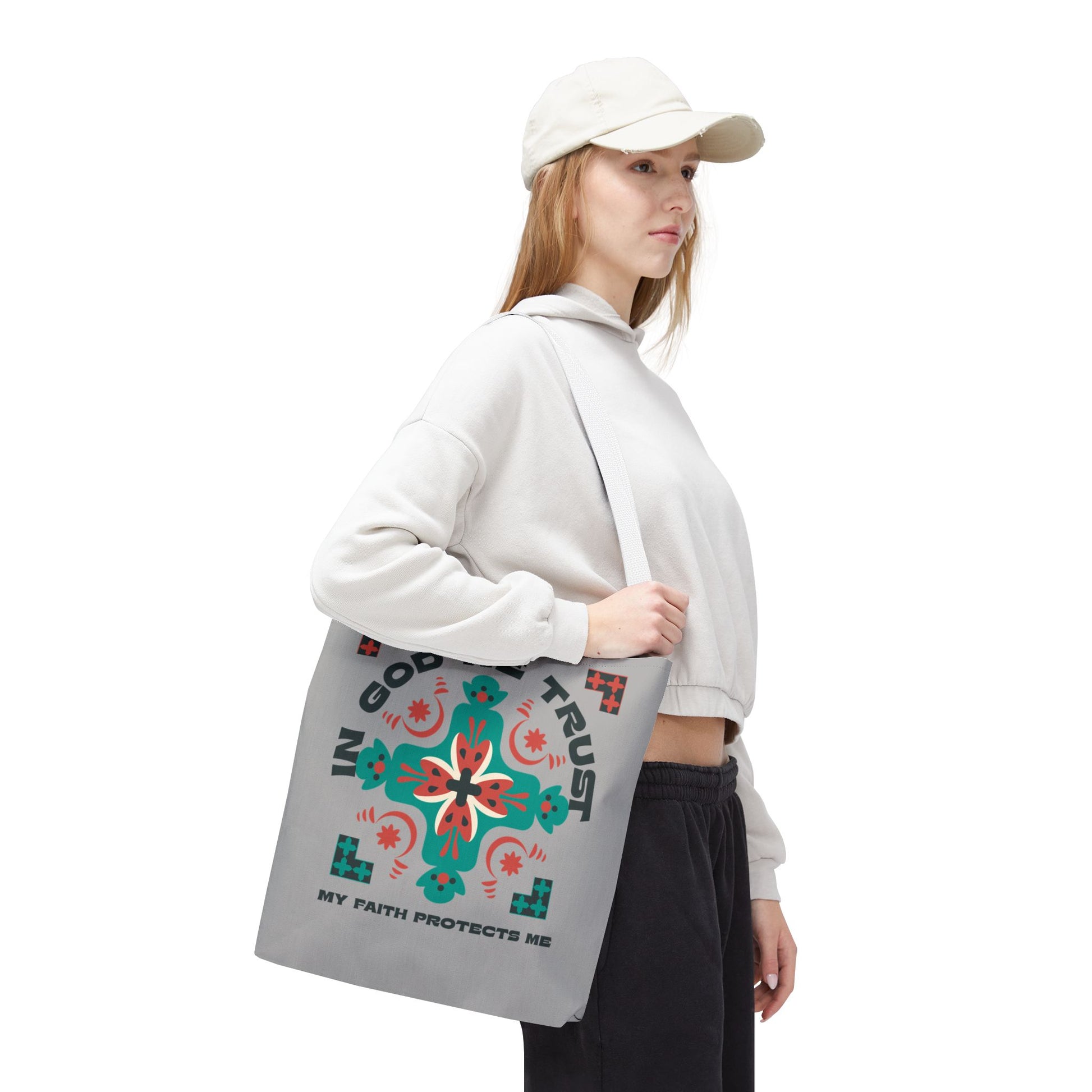 Faith-Inspired Tote Bag, Spiritual Shopper, Inspirational Gift, Religious Tote, Christian Accessory, Everyday Use
