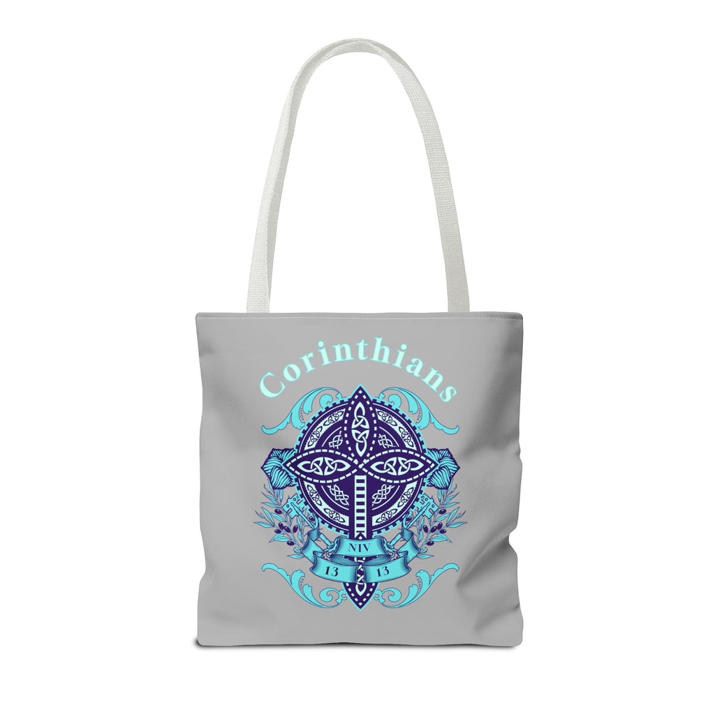 ⭐ Corinthians Cross Tote Bag – Celtic Faith-Inspired Carryall