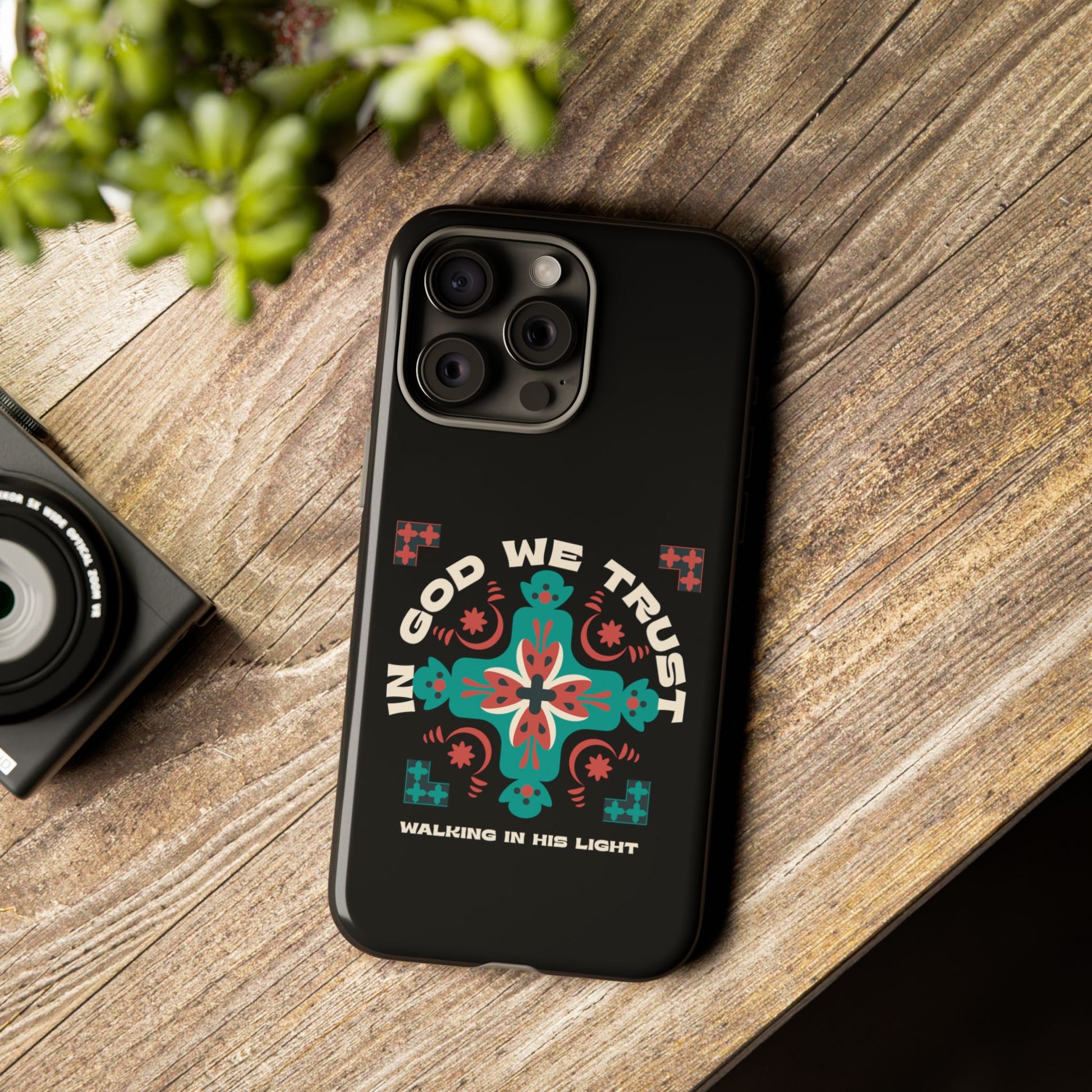 Tough Cases - In God We Trust Phone Case, Spiritual Phone Protector, Christian Cell Cover, Faith-based Accessory, Inspirational Gift