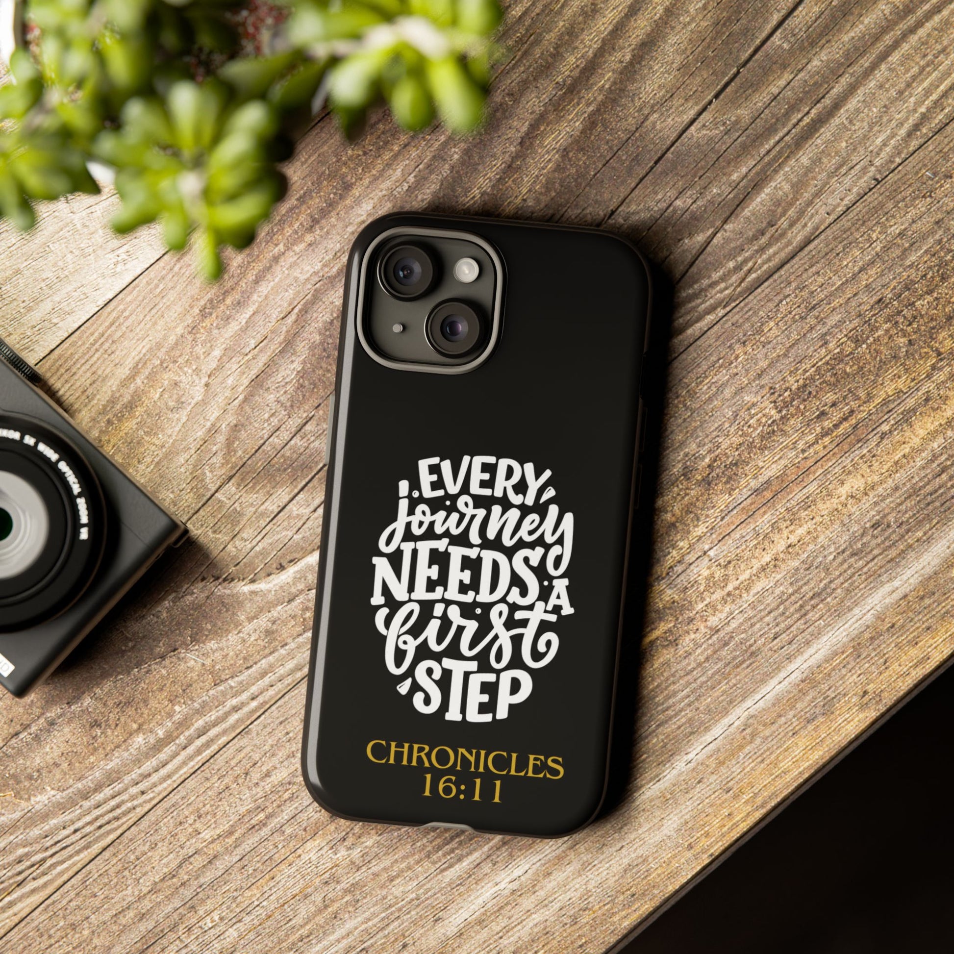 ⭐ Every Journey Needs a First Step 1 Chronicles 16:11 Phone Case