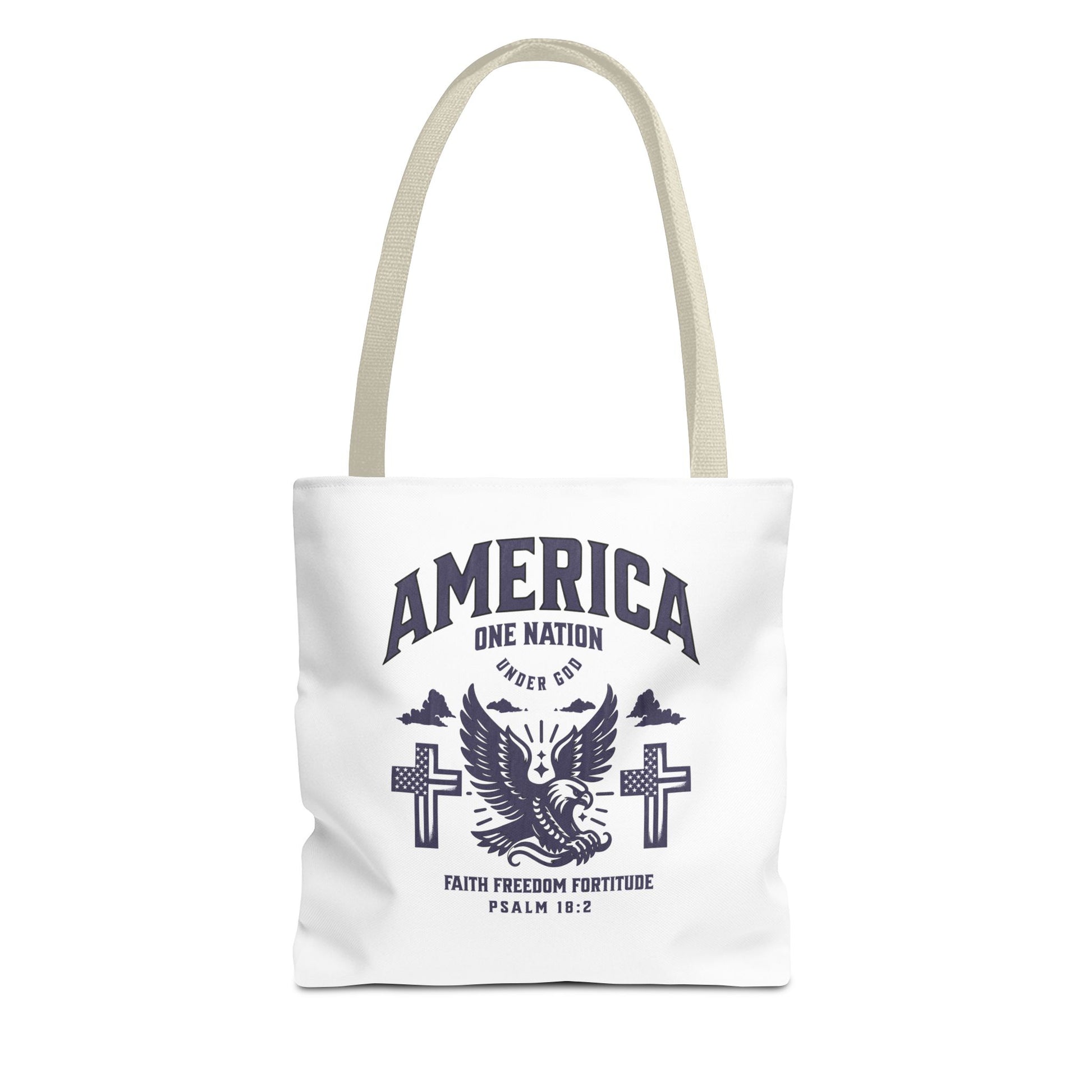 ⭐ America Faith Tote Bag – Bold Patriotic & Faith Statement