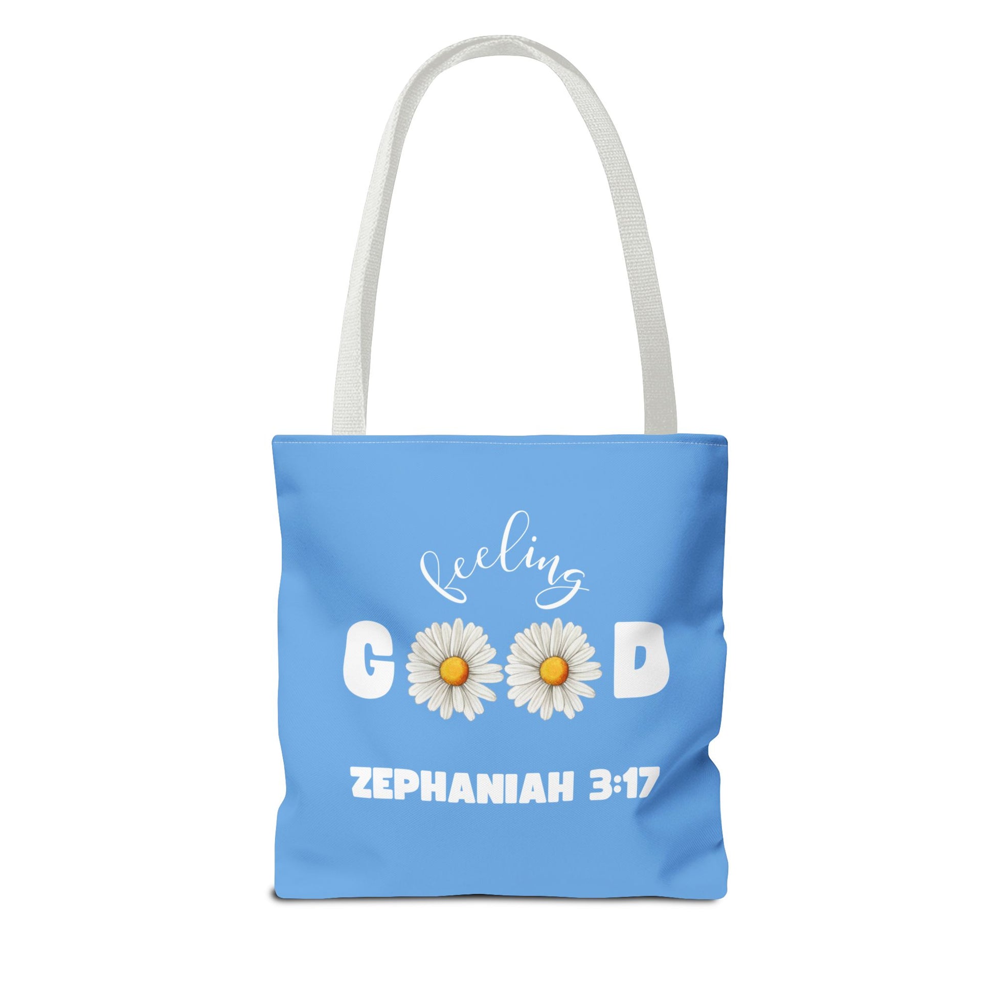 Inspirational Tote Bag - Feeling Good, Floral Design, Scripture Quote, Motivational Gift, Everyday Use, Church Events