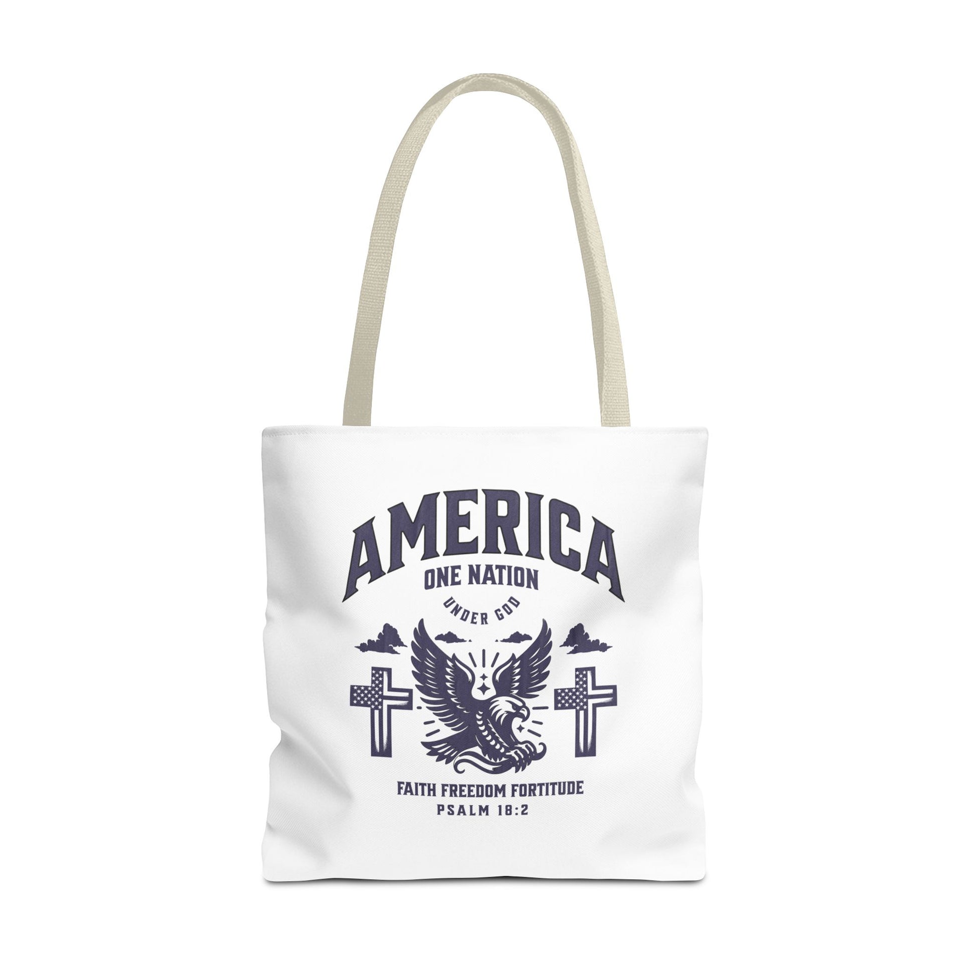 ⭐ America Faith Tote Bag – Bold Patriotic & Faith Statement