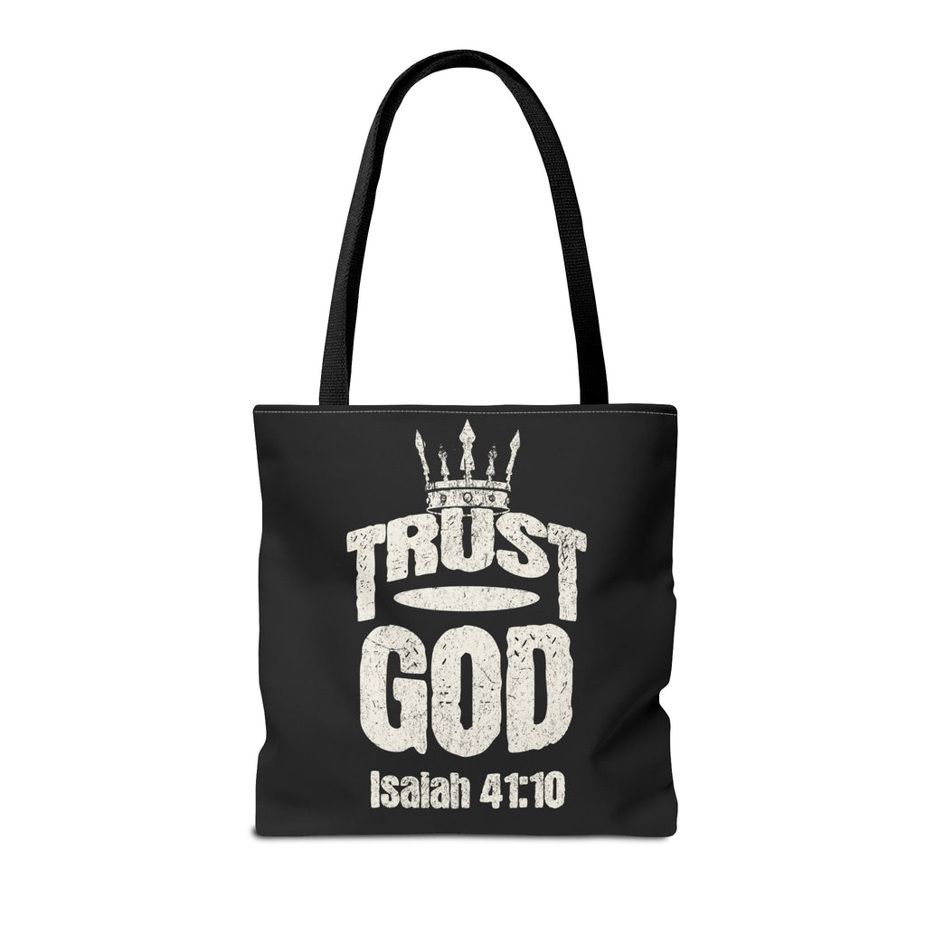 ✝️ Trust God – Isaiah 41:10 Christian Tote Bag