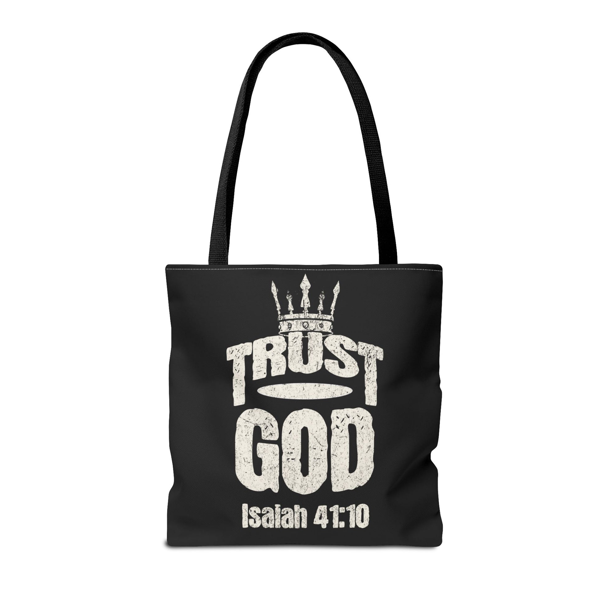 ✝️ Trust God – Isaiah 41:10 Christian Tote Bag