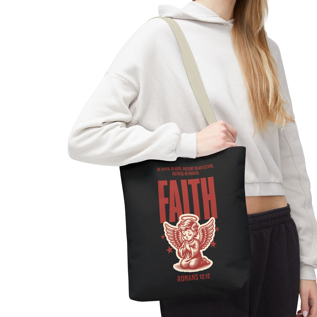 Faith-Inspired Tote Bag, Religious Shopping Bag, Gift for Believers, Motivational Daily Bag, Christian Faith Tote