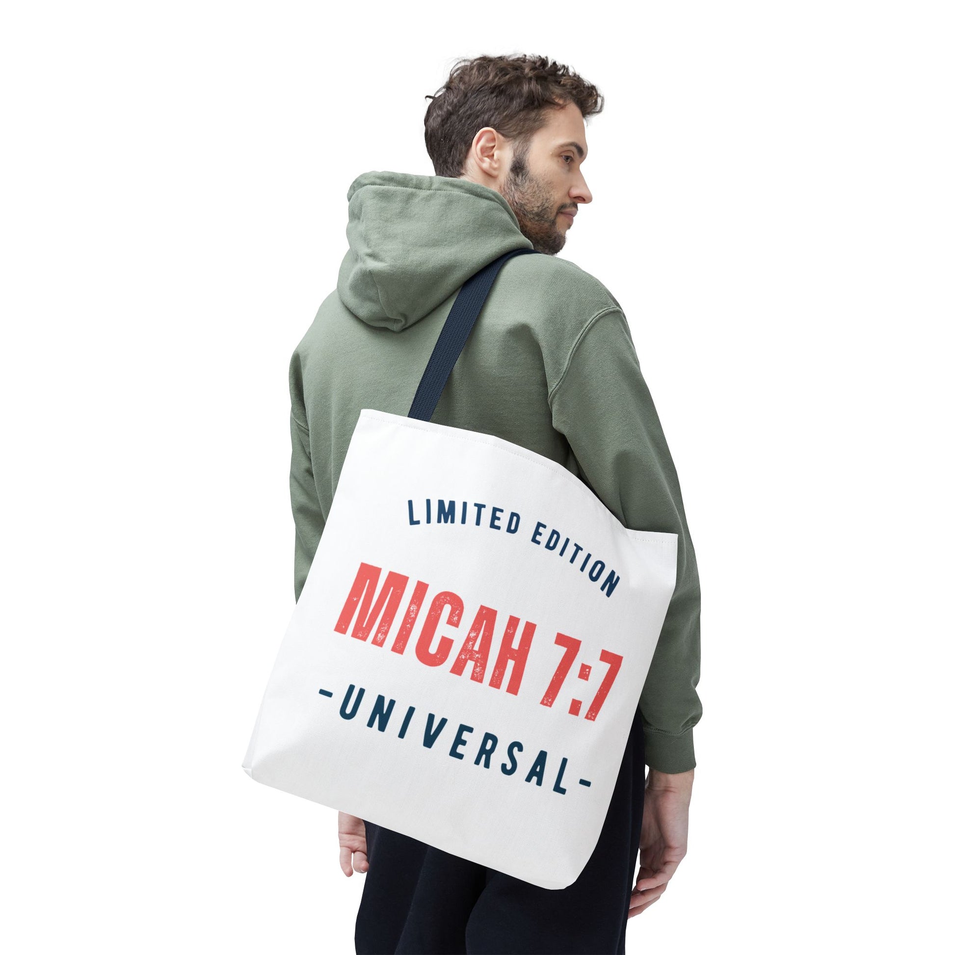 Limited Edition Inspirational Tote Bag - Micah 7:1, Motivational Carryall, Christian Gift, Everyday Tote, Reusable Shopping Bag