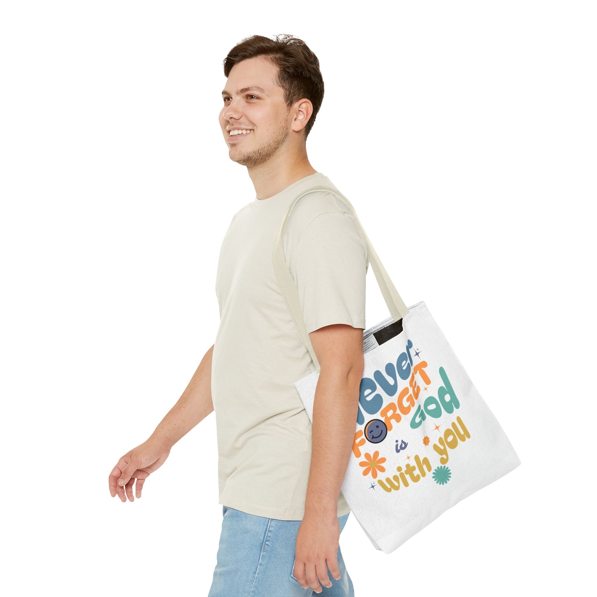 ⭐ Never Forget Tote Bag – Deuteronomy 31:6