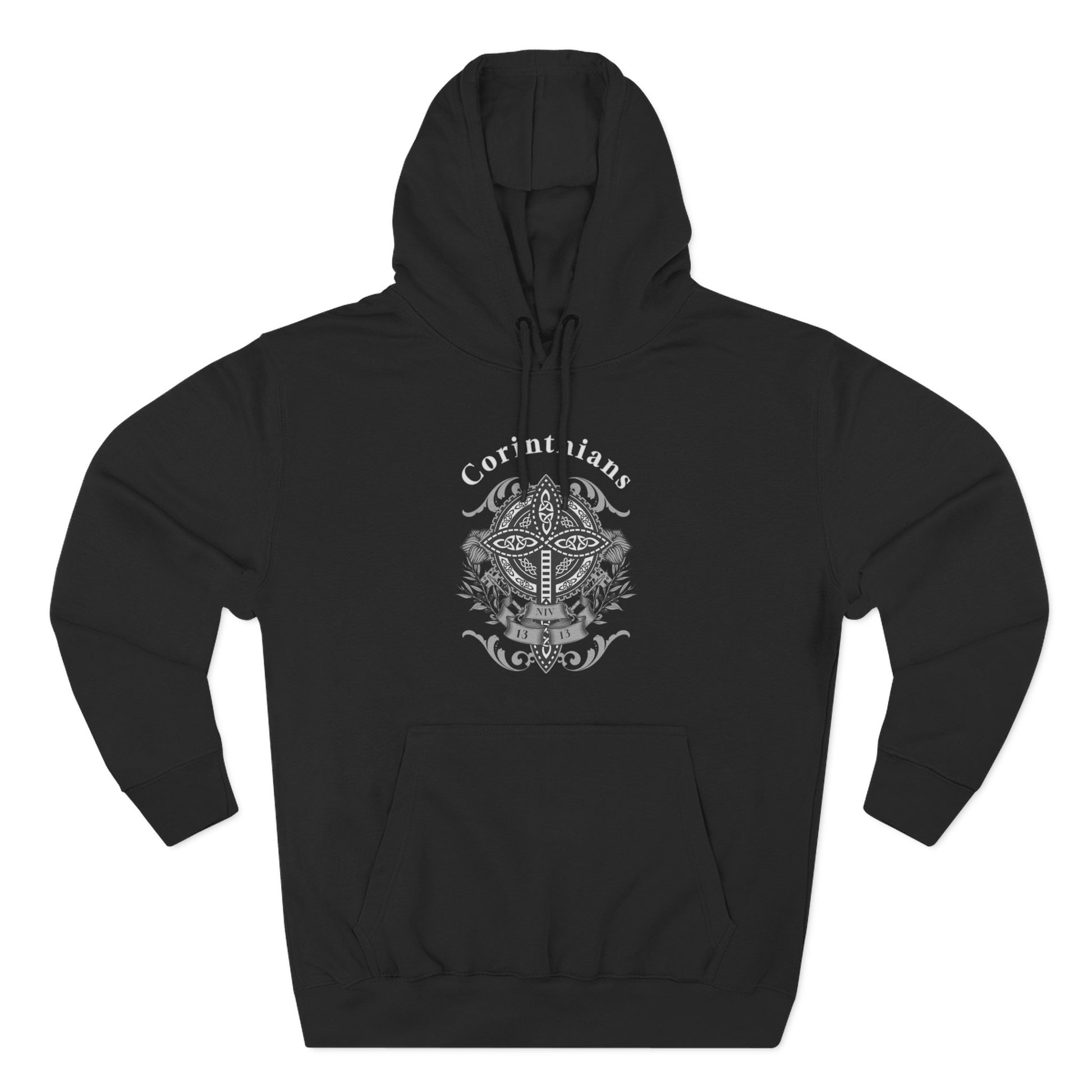 ⭐ Faith &amp; Resilience Christian Hoodie – Corinthians 1:13