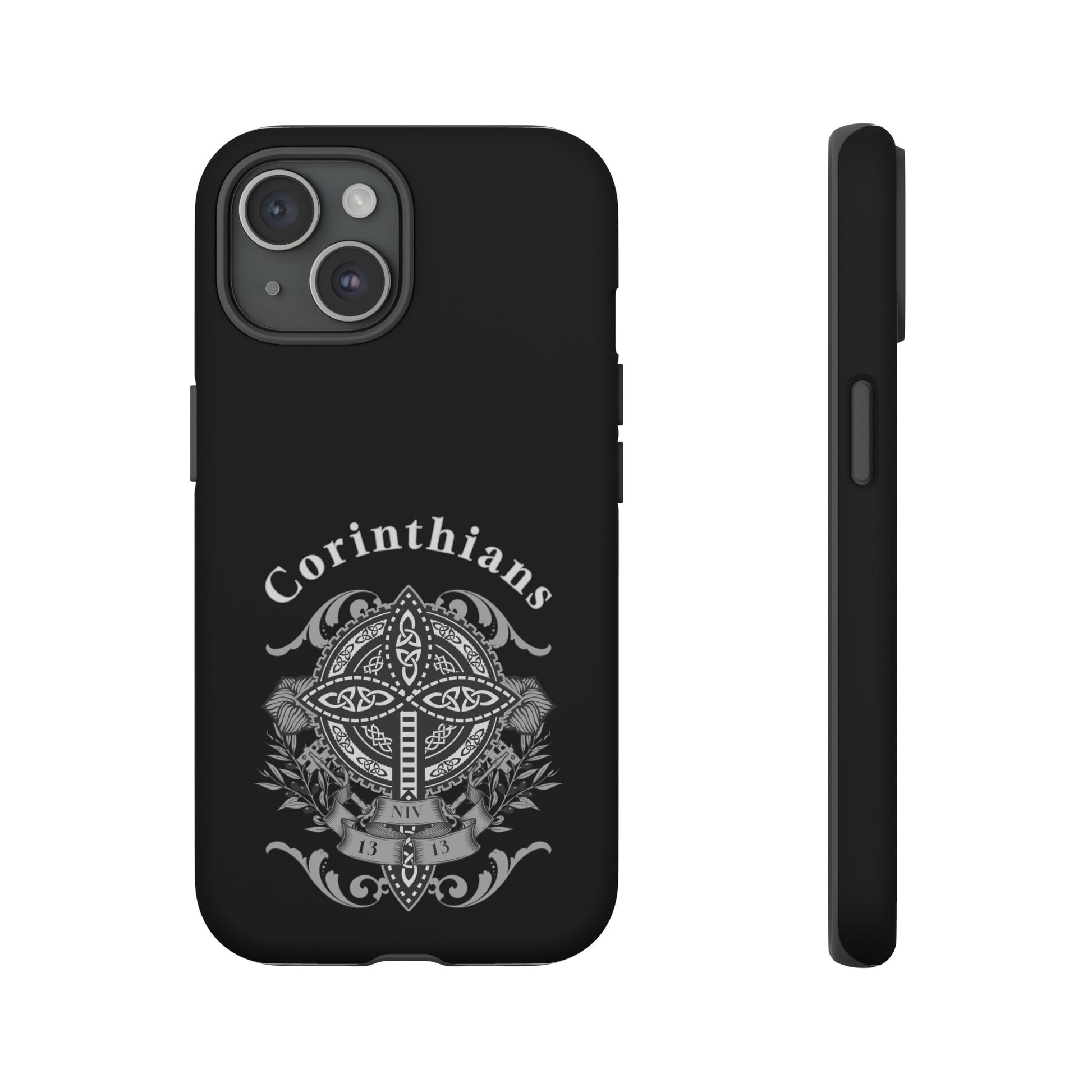 Corinthians Tough Case: Durable Phone Protection, Christian Gift, Unique Design, Trendy Accessory, Faith-Based Style