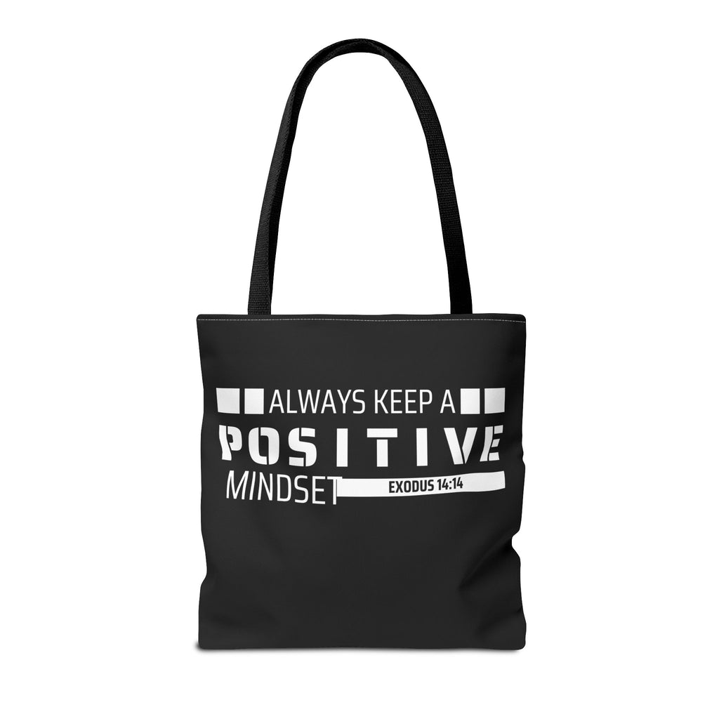 Always Keep A Positive Mindset Tote Bag, Inspirational Bag, Eco-Friendly Carryall, Motivational Gift, Affirmation Tote, Daily Reminder