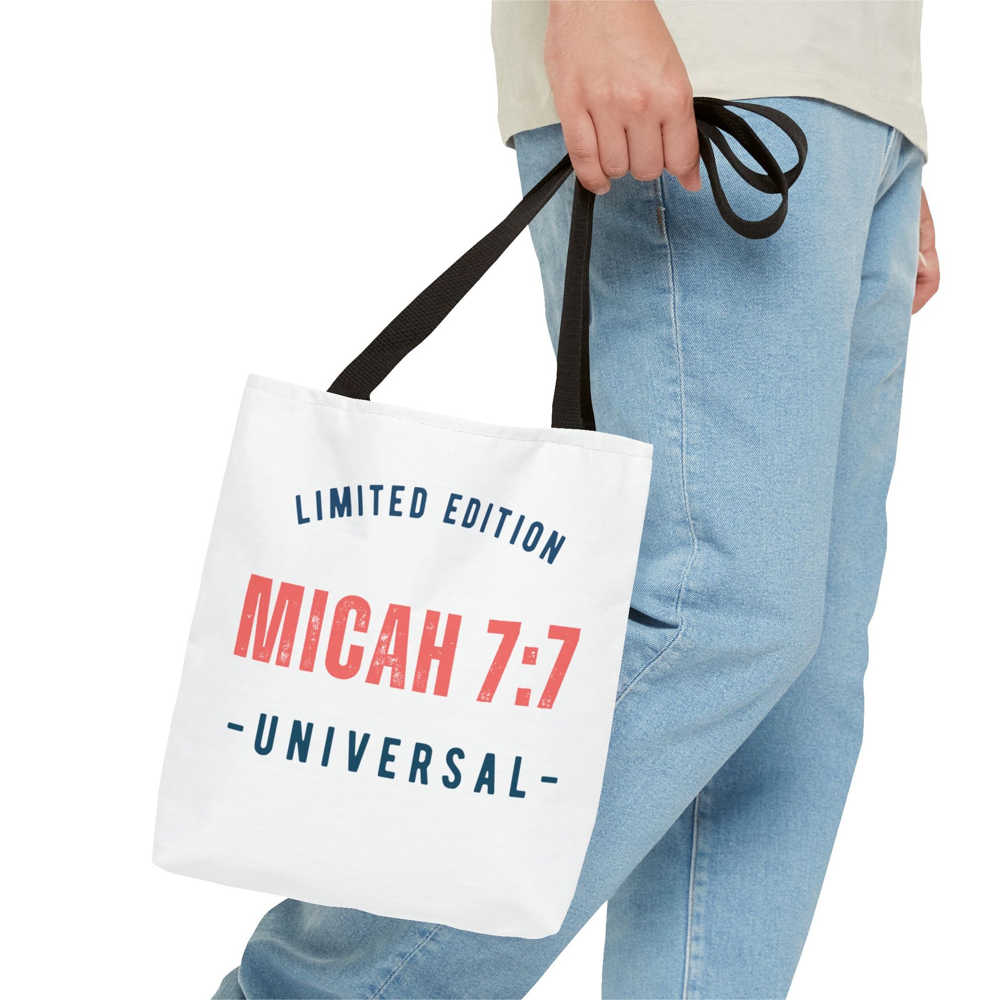 Limited Edition Inspirational Tote Bag - Micah 7:1, Motivational Carryall, Christian Gift, Everyday Tote, Reusable Shopping Bag