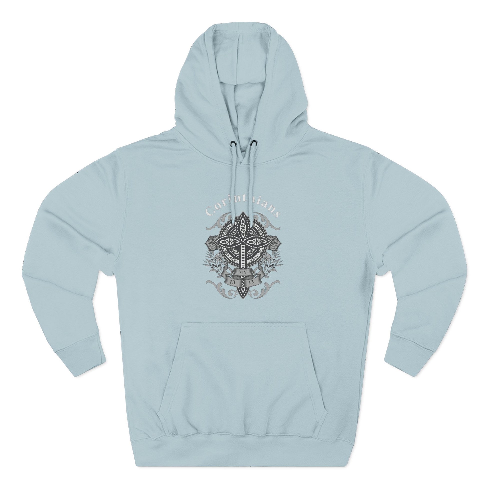 ⭐ Faith &amp; Resilience Christian Hoodie – Corinthians 1:13