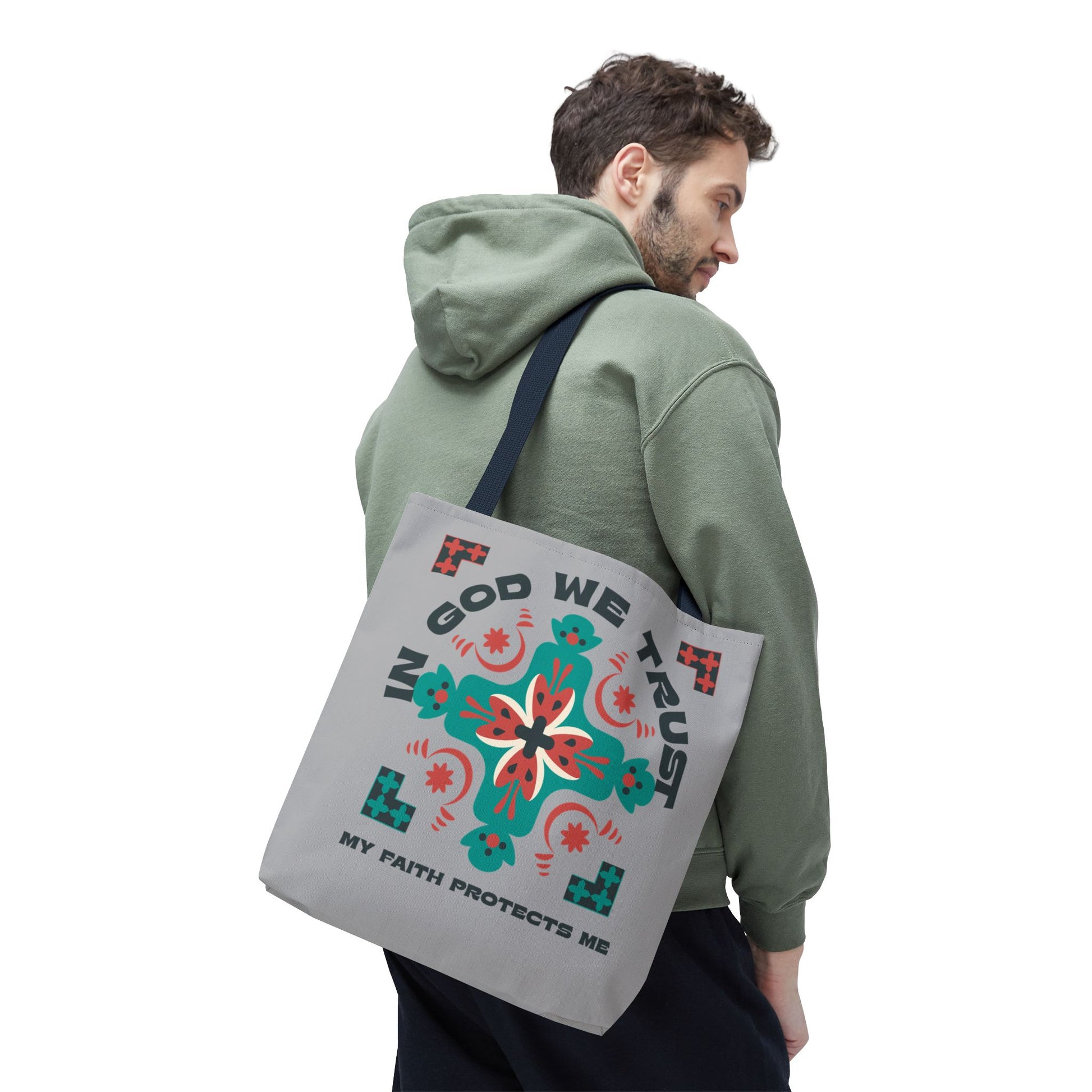 Faith-Inspired Tote Bag, Spiritual Shopper, Inspirational Gift, Religious Tote, Christian Accessory, Everyday Use