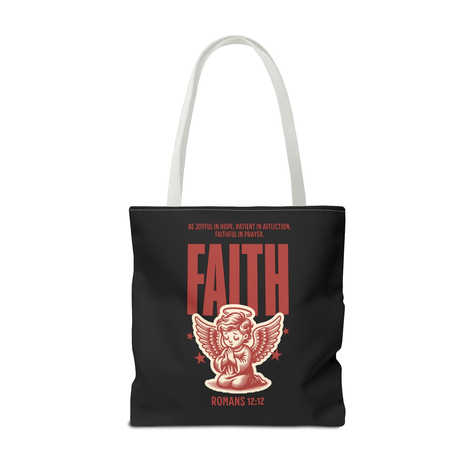Faith-Inspired Tote Bag, Religious Shopping Bag, Gift for Believers, Motivational Daily Bag, Christian Faith Tote