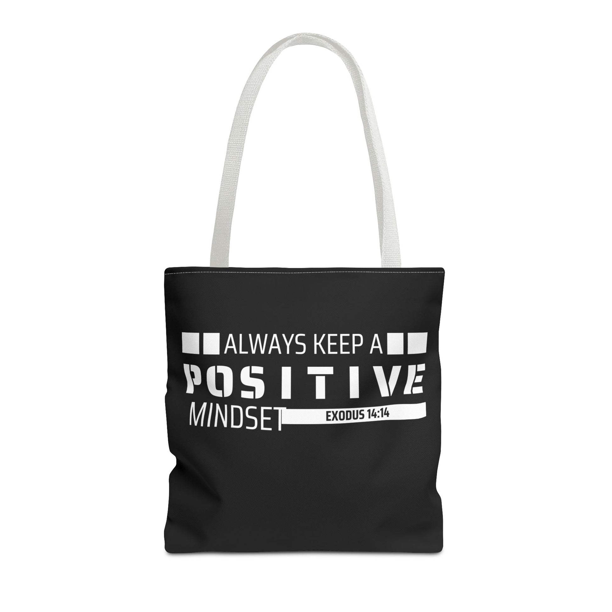 Always Keep A Positive Mindset Tote Bag, Inspirational Bag, Eco-Friendly Carryall, Motivational Gift, Affirmation Tote, Daily Reminder