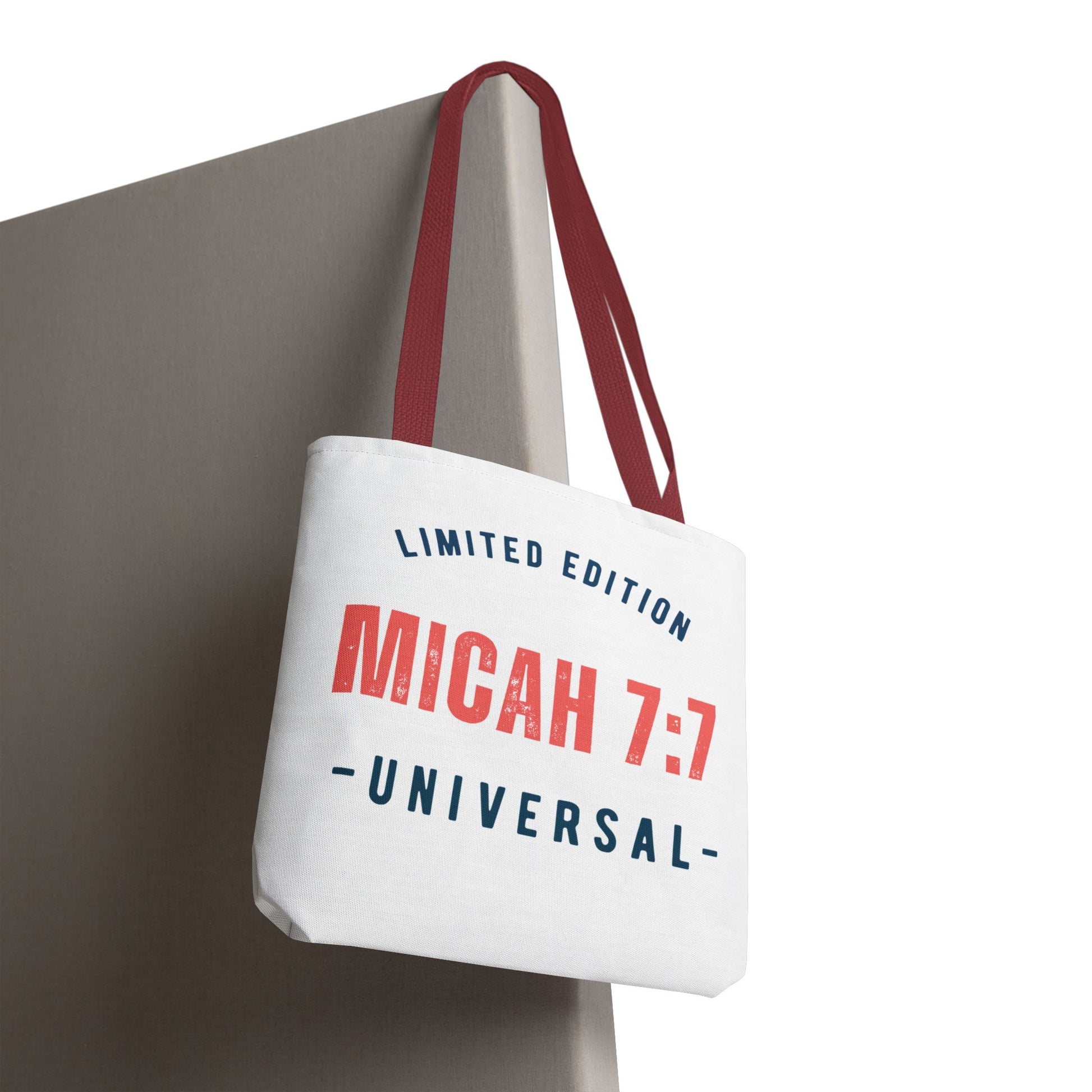 Limited Edition Inspirational Tote Bag - Micah 7:1, Motivational Carryall, Christian Gift, Everyday Tote, Reusable Shopping Bag