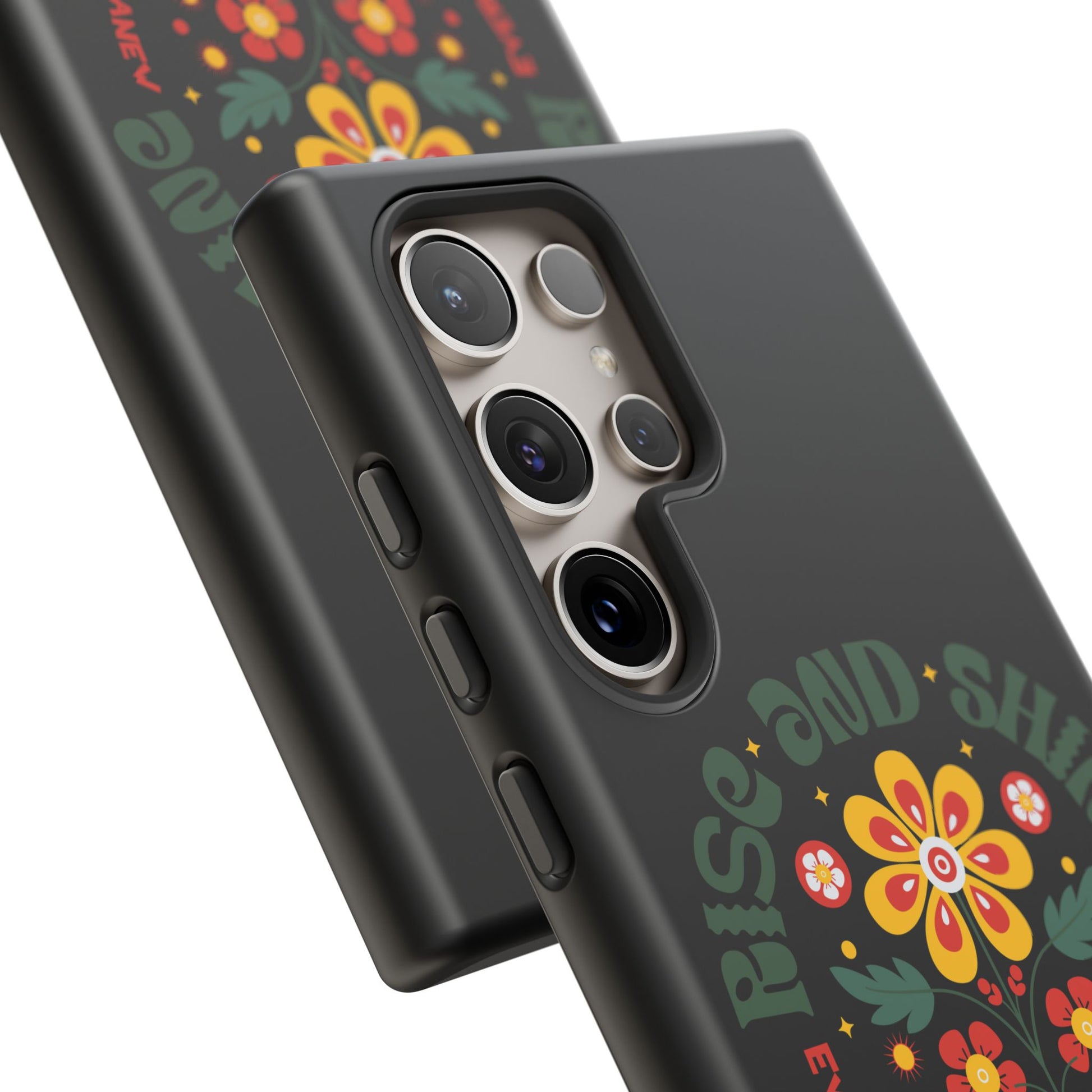 Floral "Rise and Shine" Galatians 6:9 Phone Case – Motivational Christian Gift