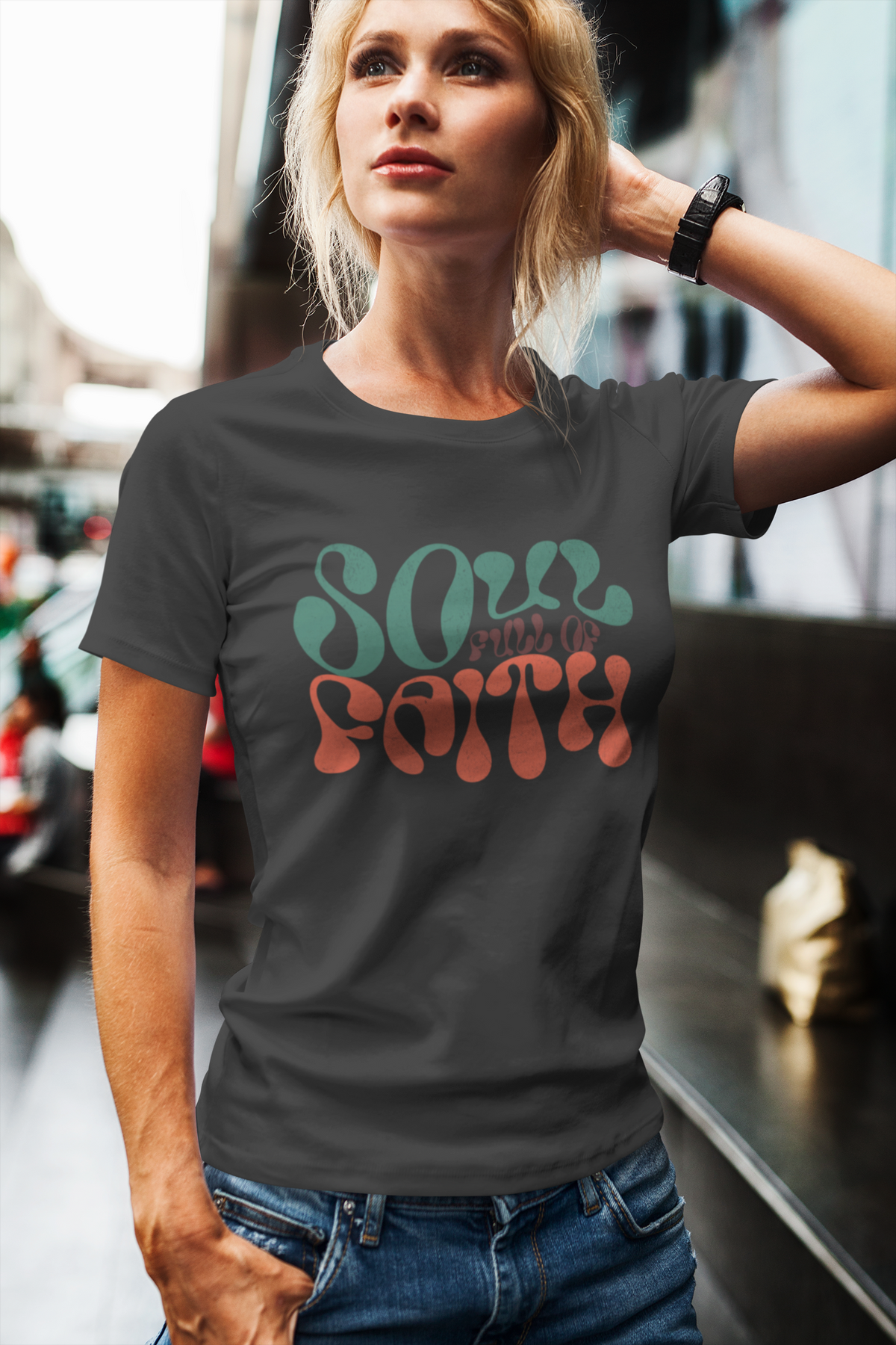 ✝️ Soul Over Faith Women’s T-Shirt – Retro Christian Tee Inspired by James 2:26
