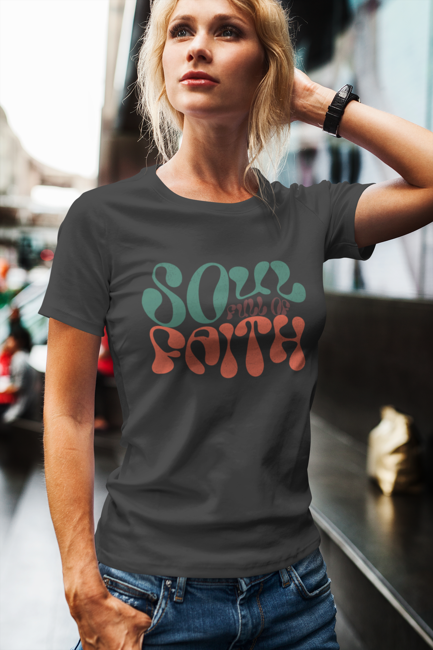✝️ Soul Over Faith Women’s T-Shirt – Retro Christian Tee Inspired by James 2:26