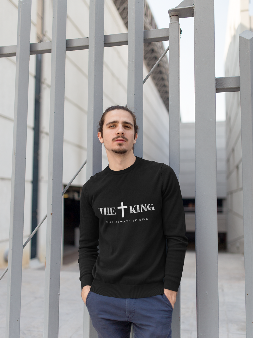 ✝ The King Will Always Be King – Christian Faith Sweater