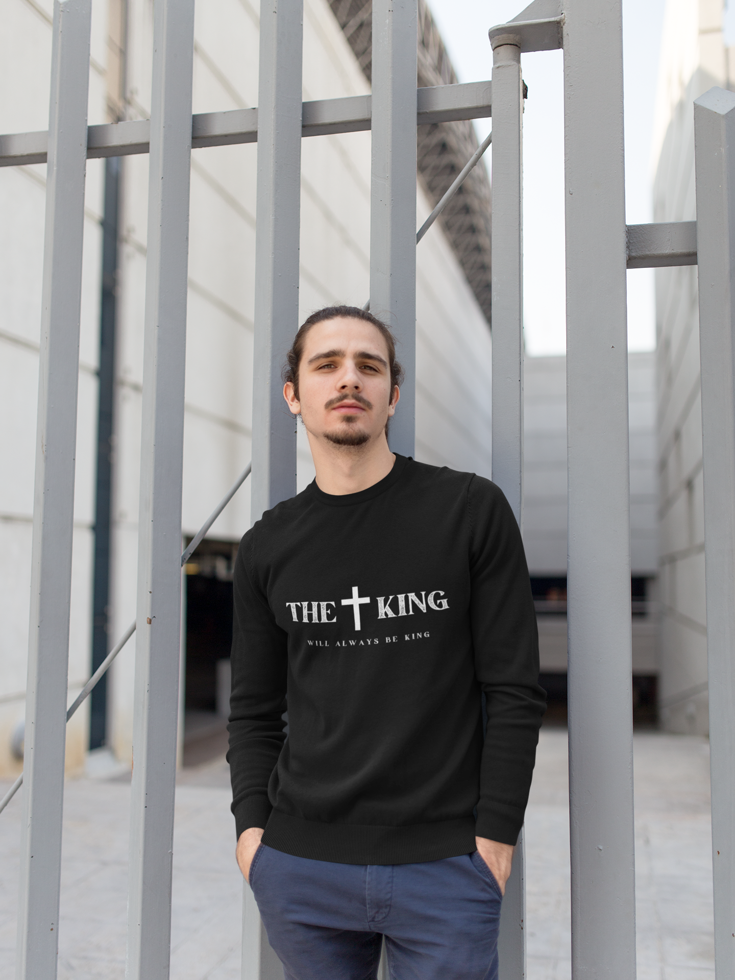 ✝ The King Will Always Be King – Christian Faith Sweater
