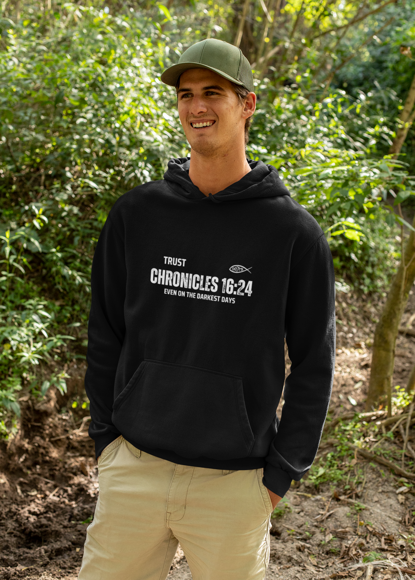 ✝️ Chronicles 16:24 “Trust Even on the Darkest Days” Hoodie – Faith-Inspired Comfort