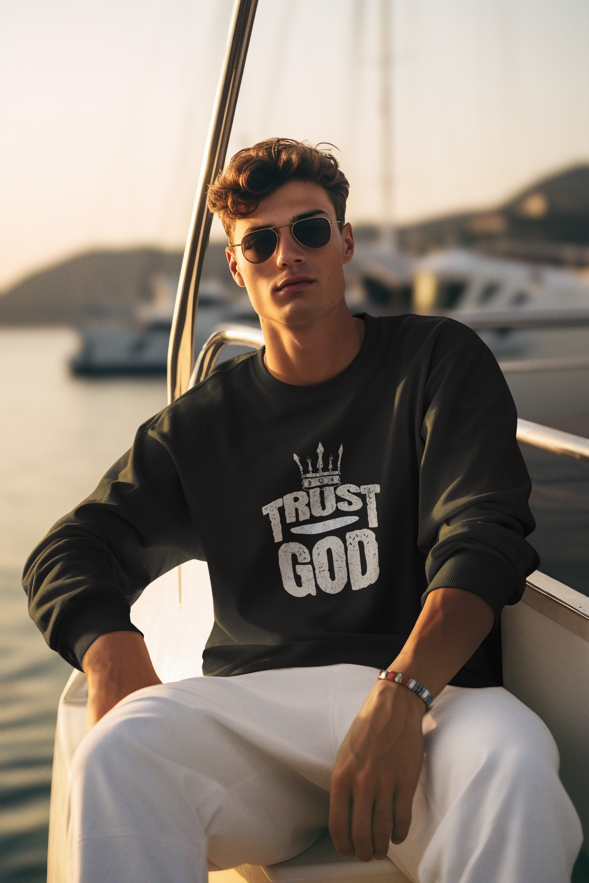 Trust God Sweatshirt – Isaiah 41:10 Christian Faith Apparel
