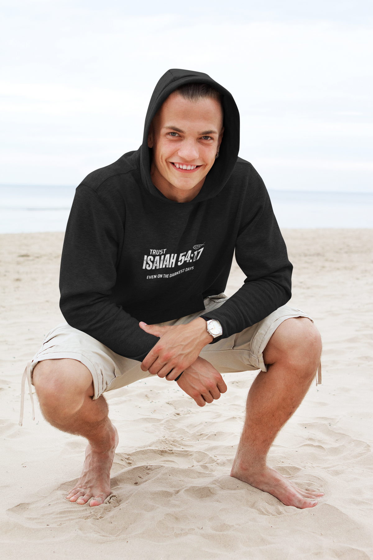 ✝️ Isaiah 54:17 “Trust Even on the Darkest Days” Hoodie – Faith-Inspired Warmth