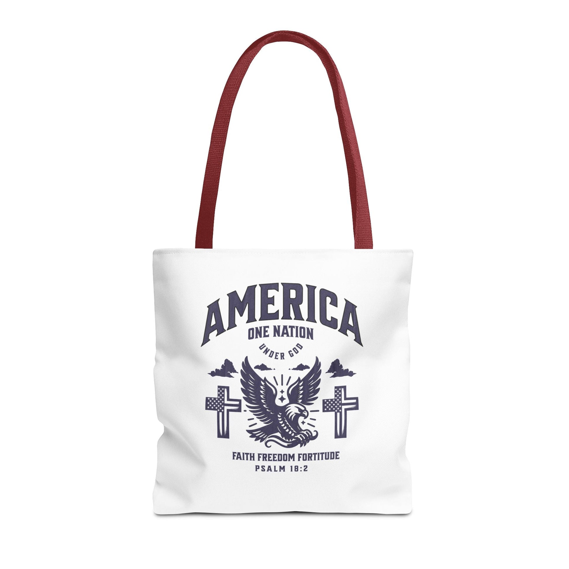 ⭐ America Faith Tote Bag – Bold Patriotic & Faith Statement | Bags – GodSpeed Threads