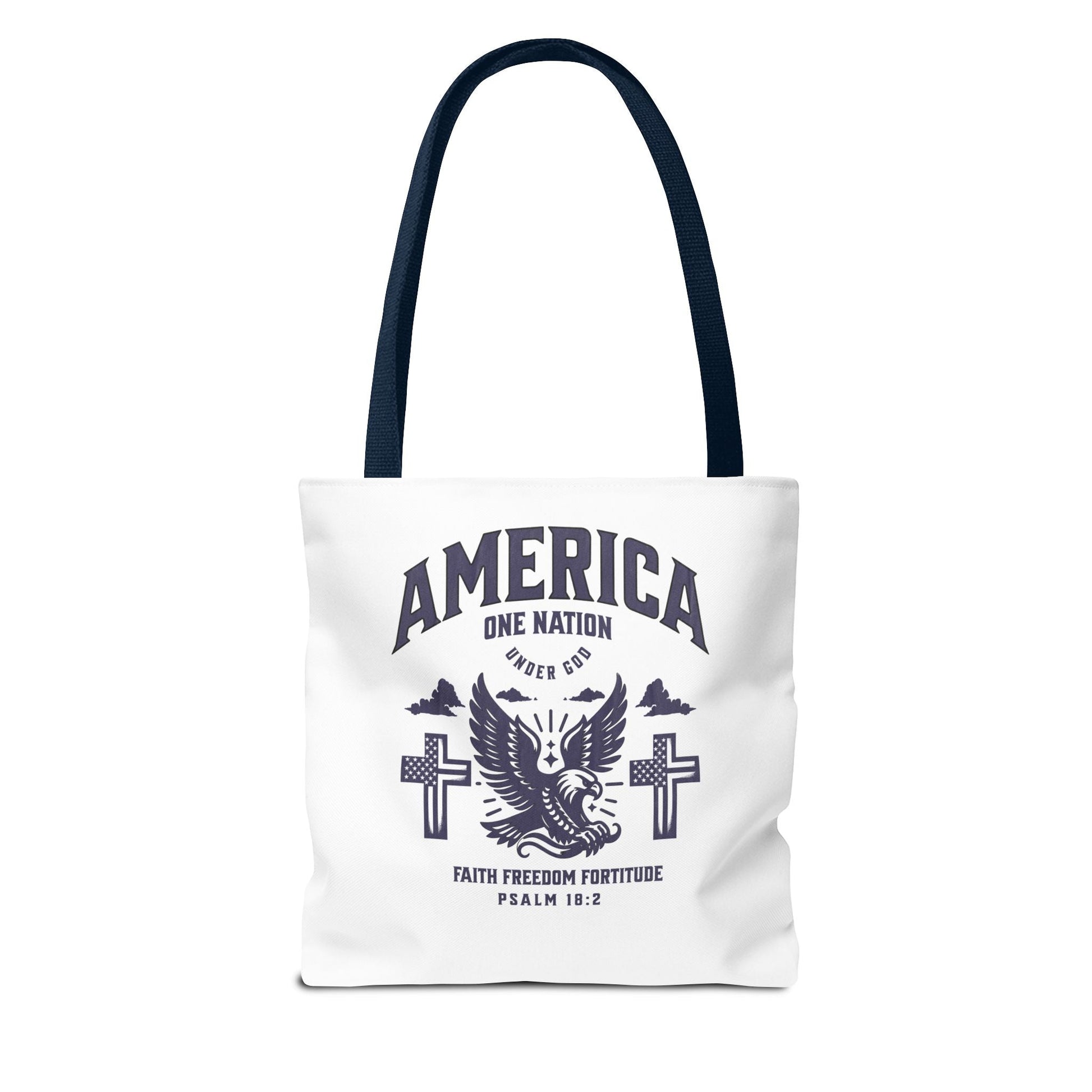 ⭐ America Faith Tote Bag – Bold Patriotic & Faith Statement | Bags – GodSpeed Threads