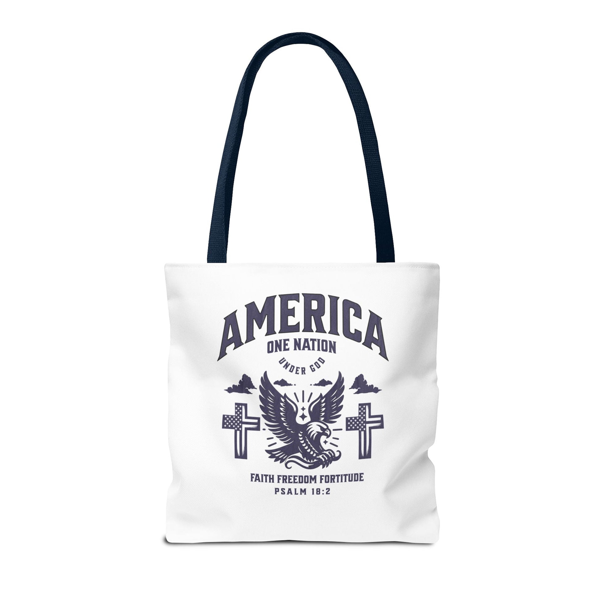 ⭐ America Faith Tote Bag – Bold Patriotic & Faith Statement | Bags – GodSpeed Threads