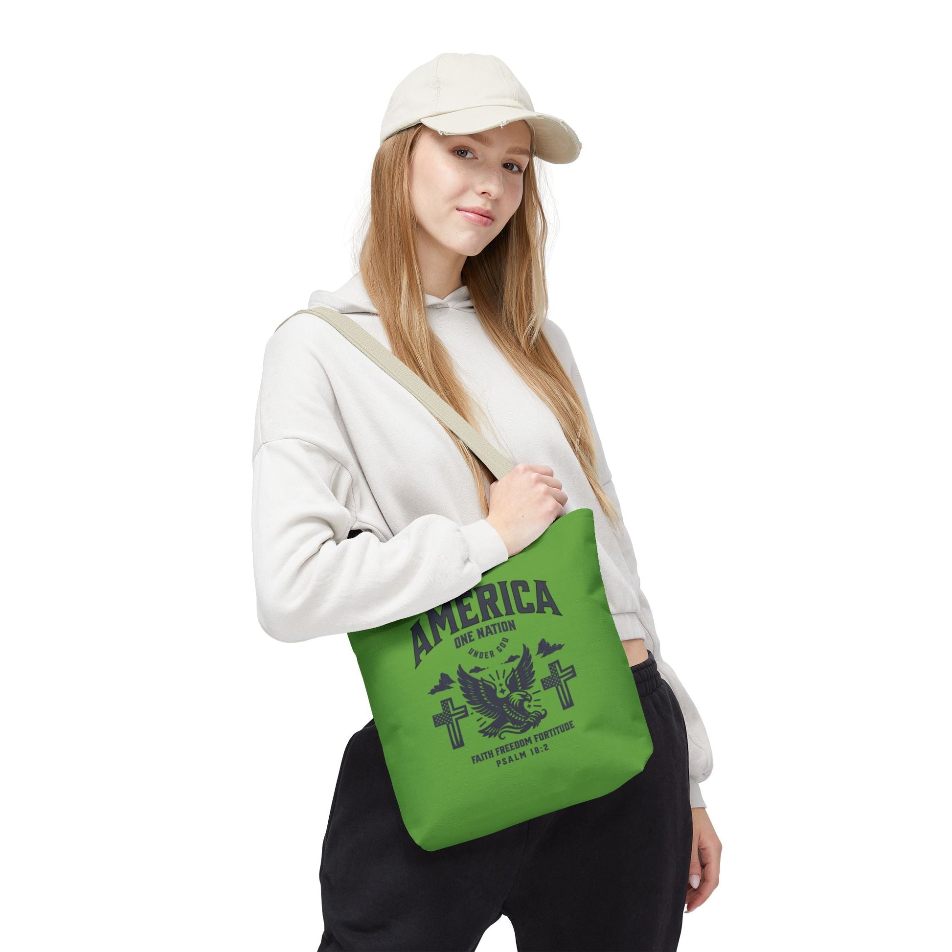 ⭐ America Faith Tote Bag – Bold Patriotic & Faith Statement | Bags – GodSpeed Threads