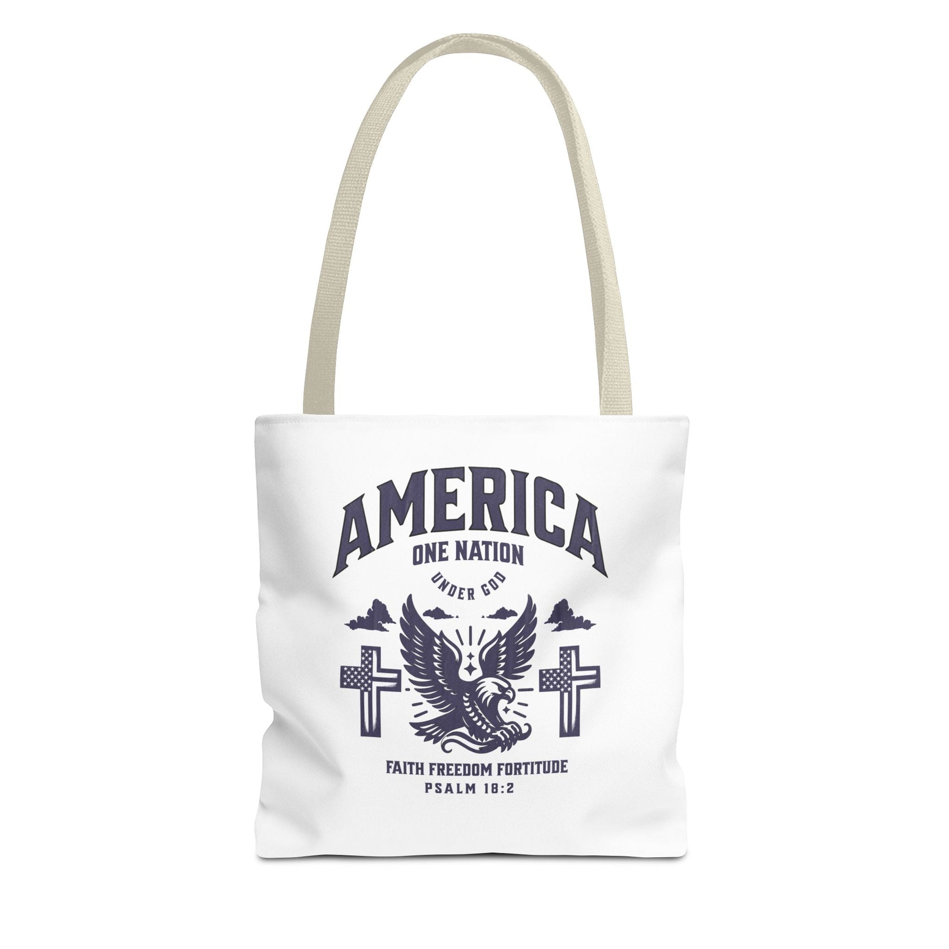 ⭐ America Faith Tote Bag – Bold Patriotic & Faith Statement | Bags – GodSpeed Threads