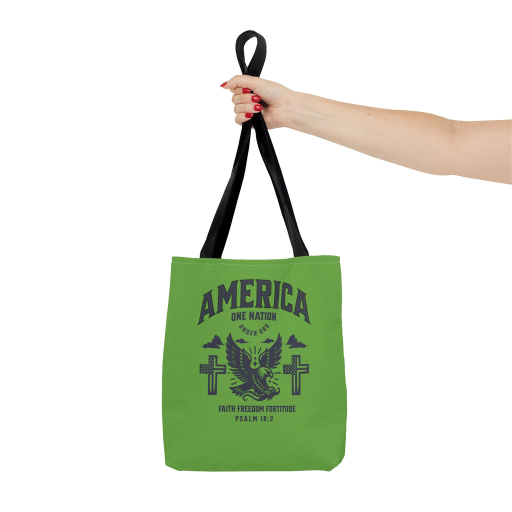 ⭐ America Faith Tote Bag – Bold Patriotic & Faith Statement | Bags – GodSpeed Threads