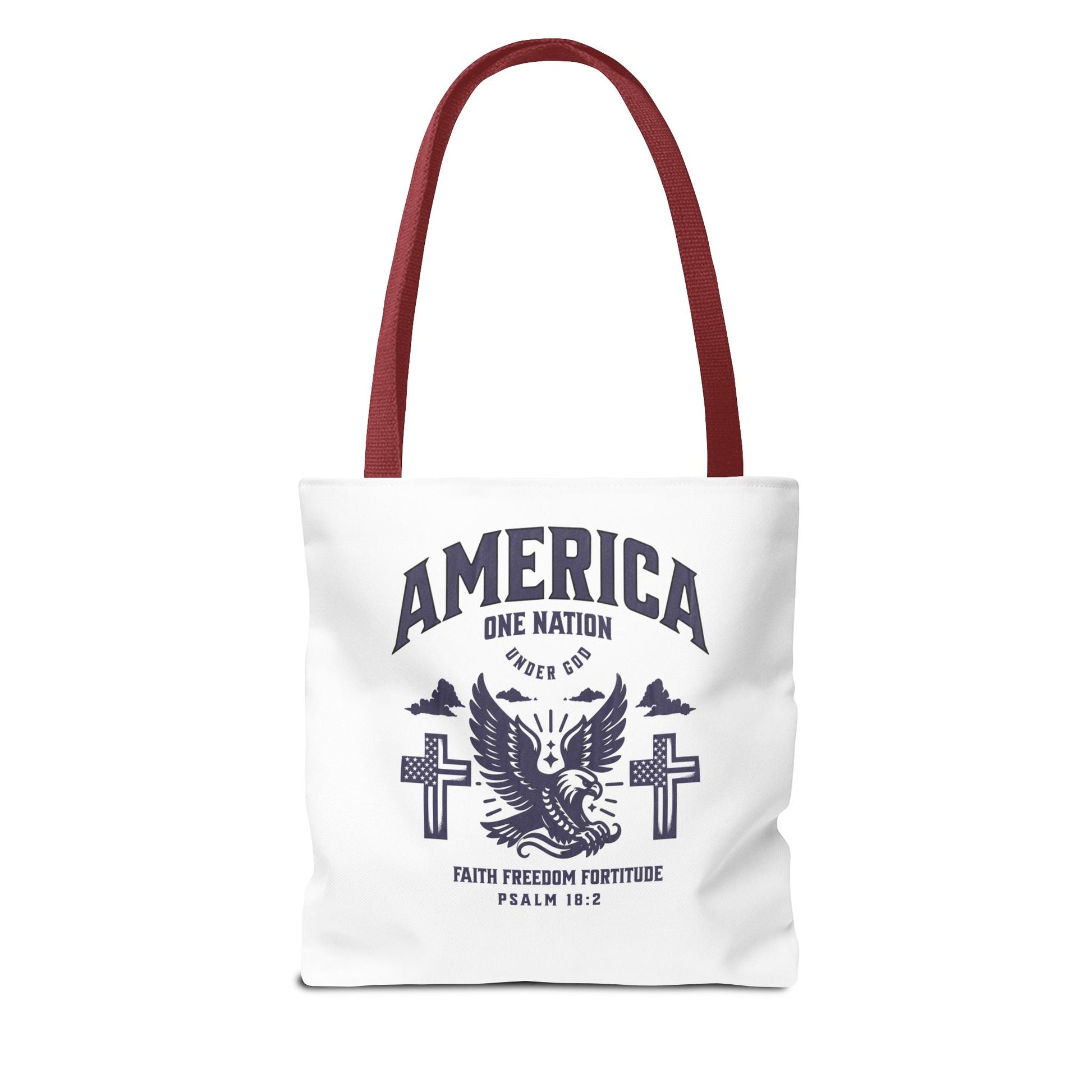 ⭐ America Faith Tote Bag – Bold Patriotic & Faith Statement | Bags – GodSpeed Threads